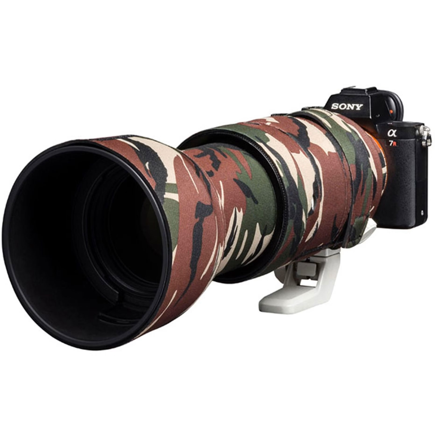easyCover Lens Oak für Sony FE 100-400mm F4. 5-5.6 GM OSS - Grün Camouflage