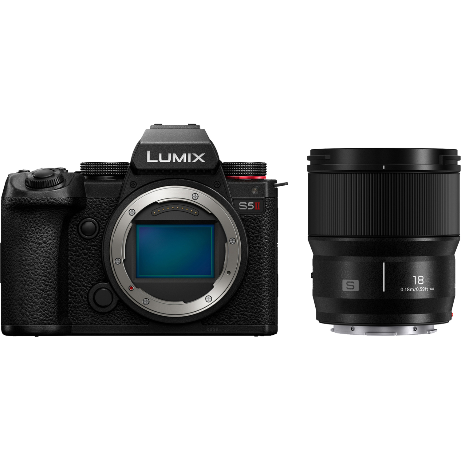Panasonic LUMIX DC-S5II mit LUMIX S 18mm F1.8 schwarz