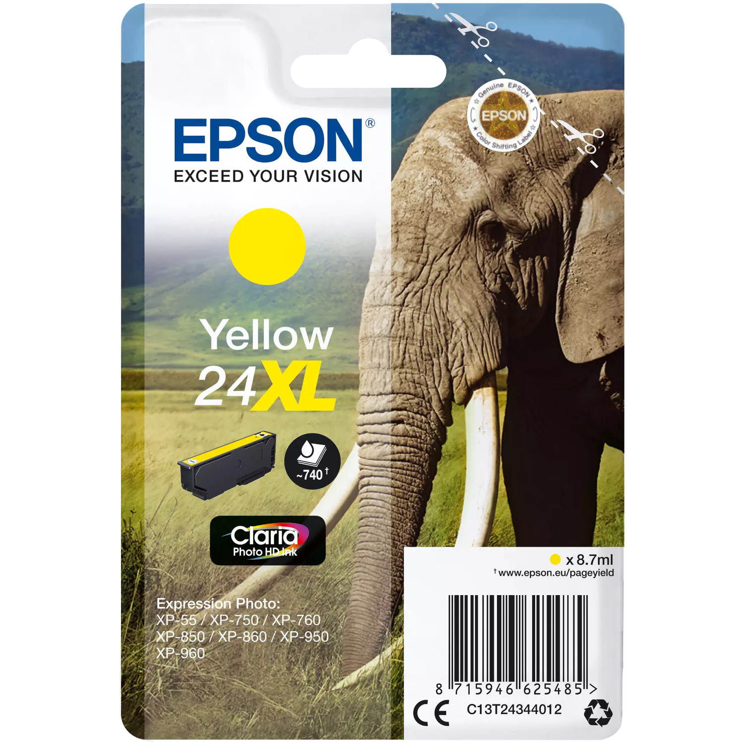 Epson Tinte 24XL, Gelb