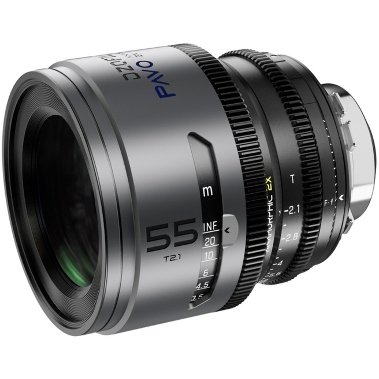 DZOFILM PAVO 2X ANAMORPHIC 55mm T2.1 Blue Coating Metric für PL/EF-Mount