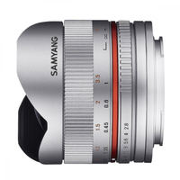 Samyang 8mm F2.8 UMC Fisheye II silber Fujifilm X -Mount