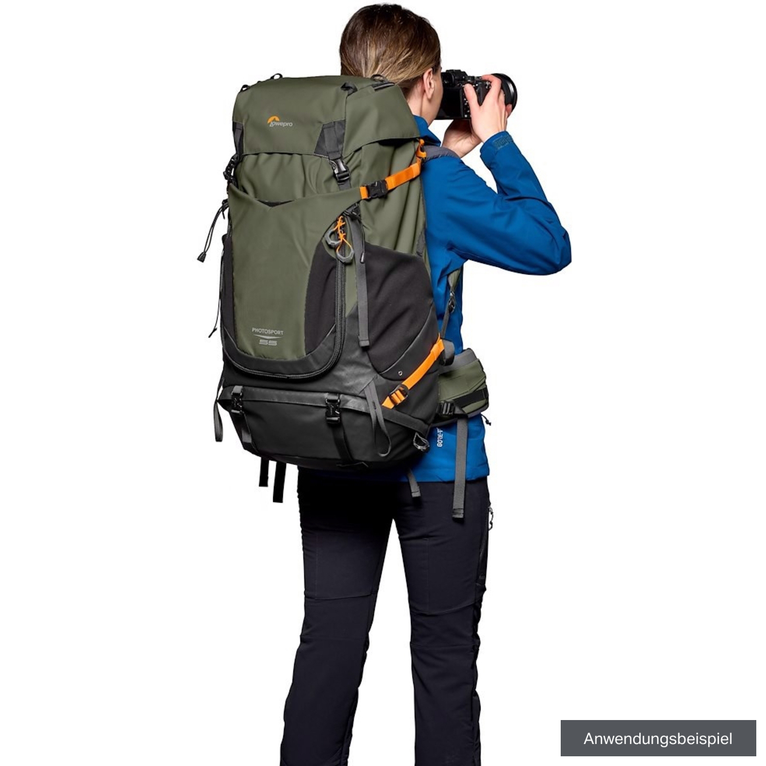 Lowepro PhotoSport-Rucksack PRO 55L AW IV (S/M) grün
