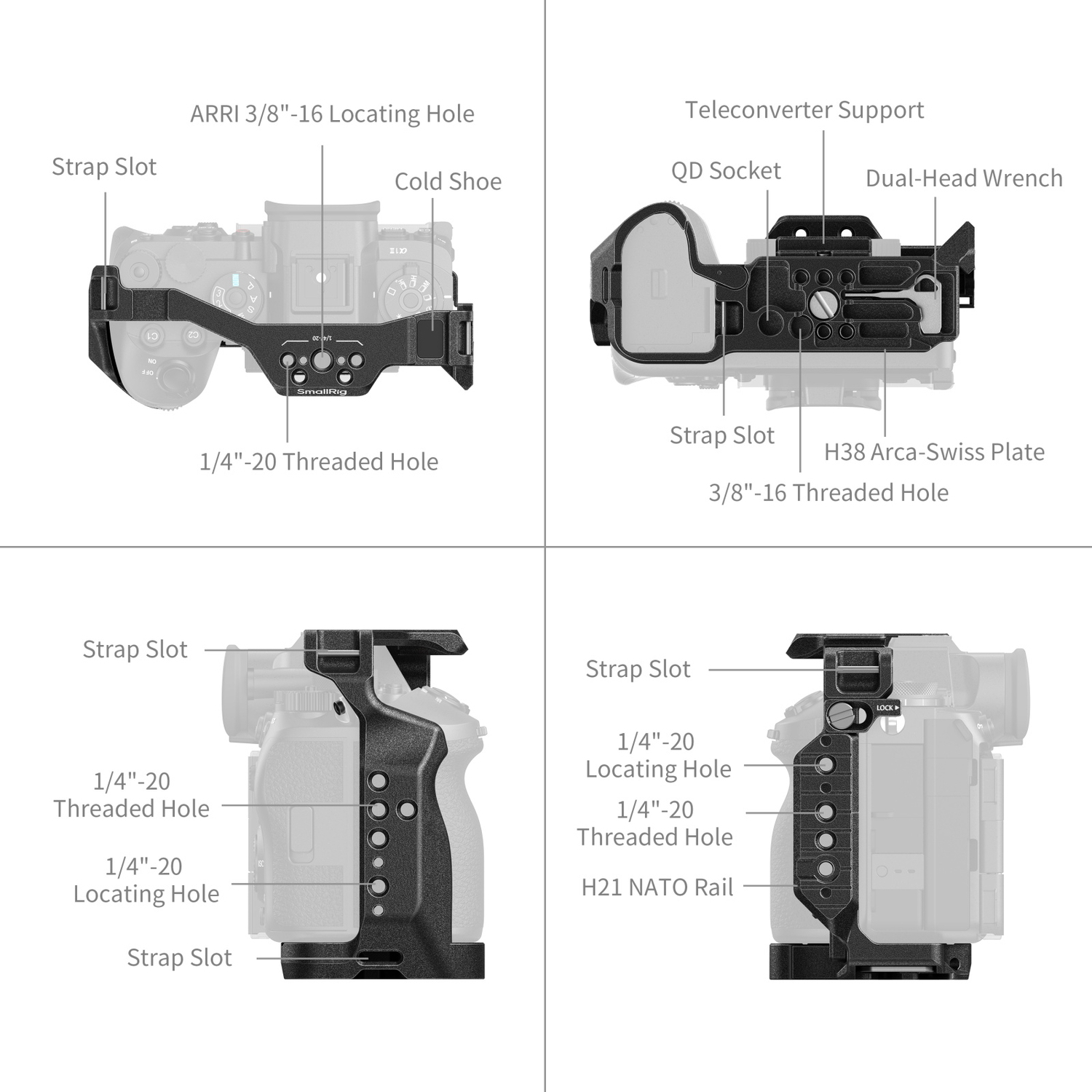 SmallRig Cage 5642 für Sony Alpha 1 II und Alpha 9 III