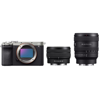 Sony Alpha 7C II silber mit FE 28-60mm F4-5.6 und FE 16-25mm F2.8 G