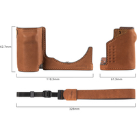 SmallRig Halbledertasche mit Handschlaufe 4889 braun für Sony ZV-E10 II
