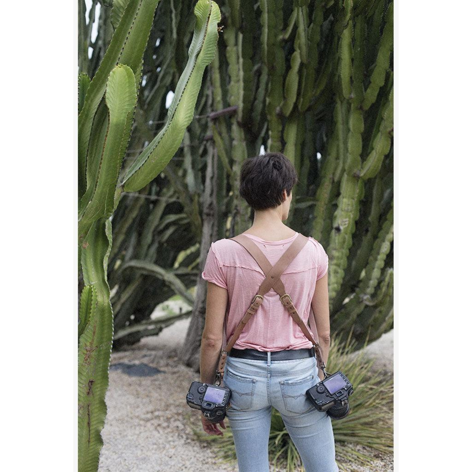 Bronkey Doppel-Kameragurt Tokyo #703 Leder Small Tanned