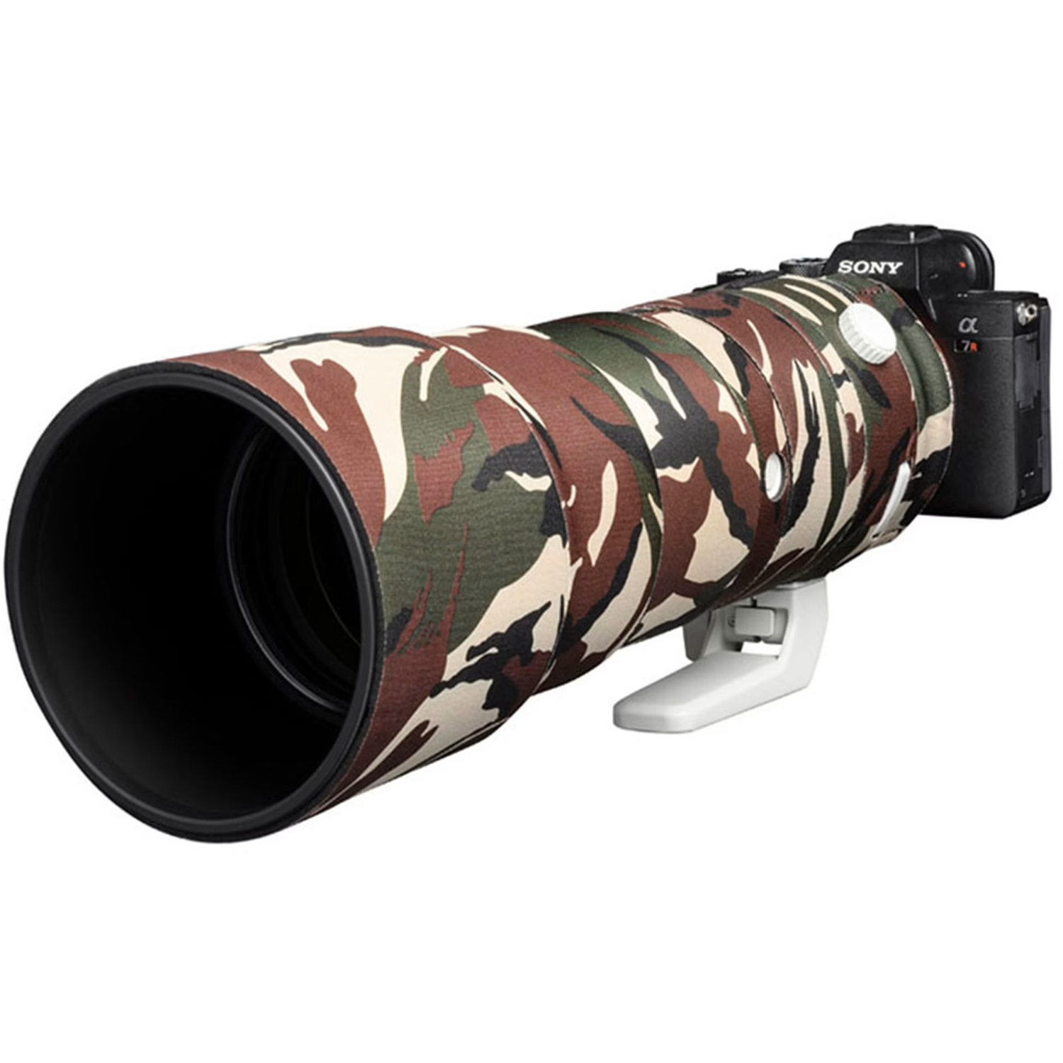 easyCover Lens Oak für Sony FE 200-600 F5.6-6.3 G OSS Grün Camouflage