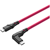Mathorn USB C-C Kabel 90° 5m Magenta