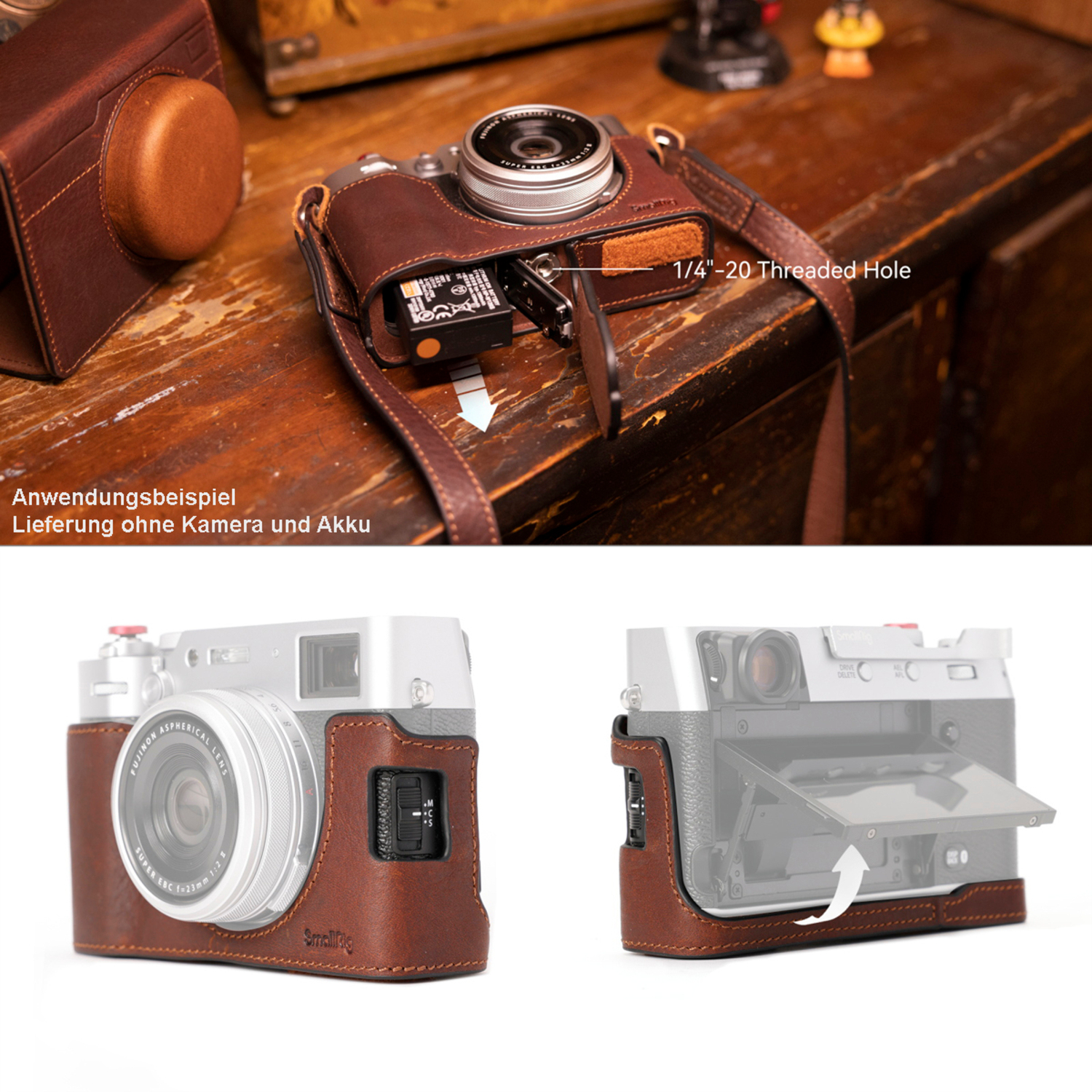 SmallRig 4558 Ledertasche für Fujifilm X100VI