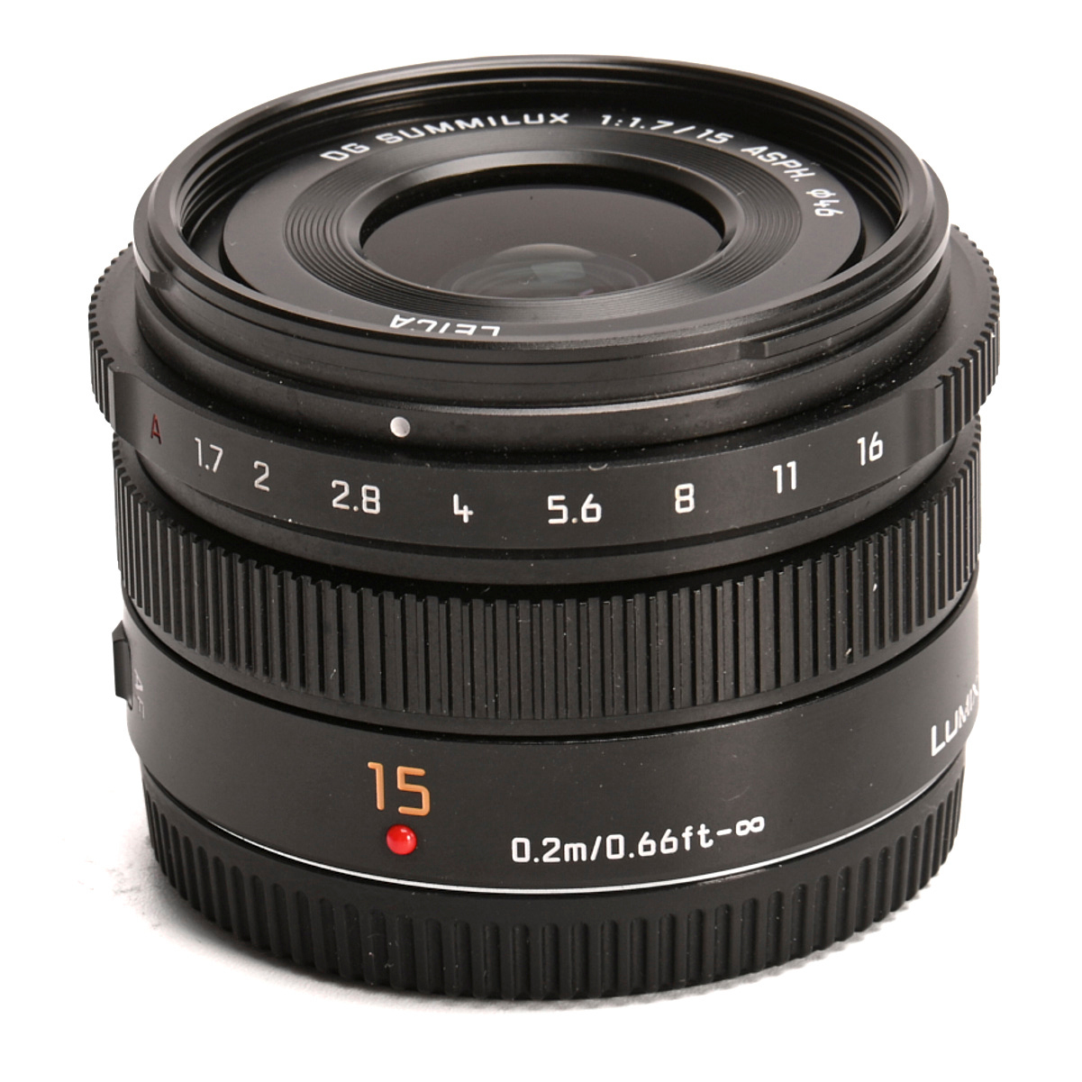 Panasonic LUMIX Leica DG SUMMILUX 15mm F1.7 Asph. für MFT-Mount gebraucht