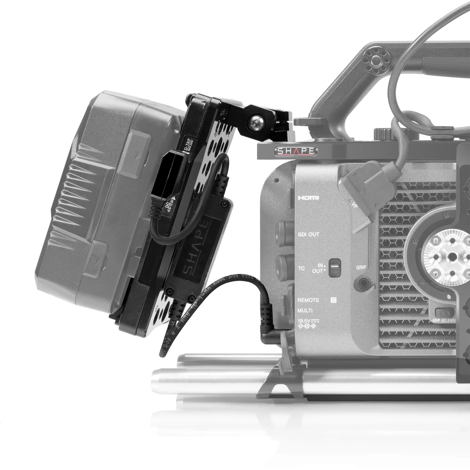 Shape Schwenkbare V-Mount-Akkuplatte VBFX6 für Sony FX6