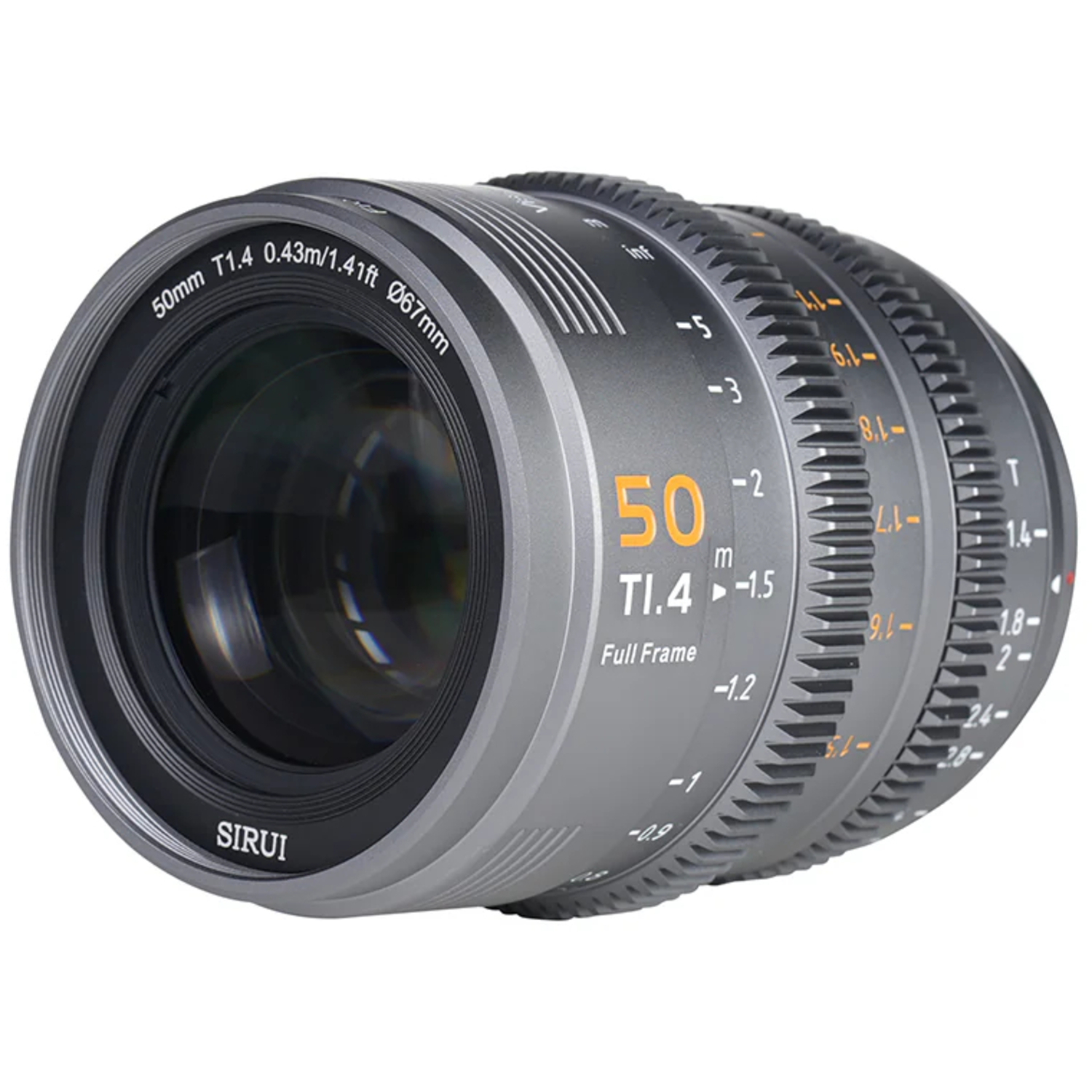 Sirui Vision Prime 50mm T1.4 für L-, Sony E-, Canon RF- und Nikon Z-Mount grau