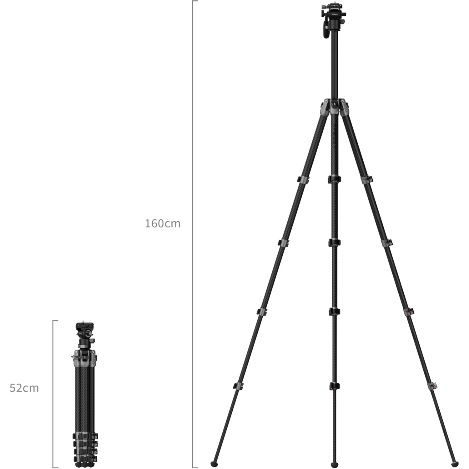 SmallRig Video-Stativ Kohlefaser AP255Pro 5477 