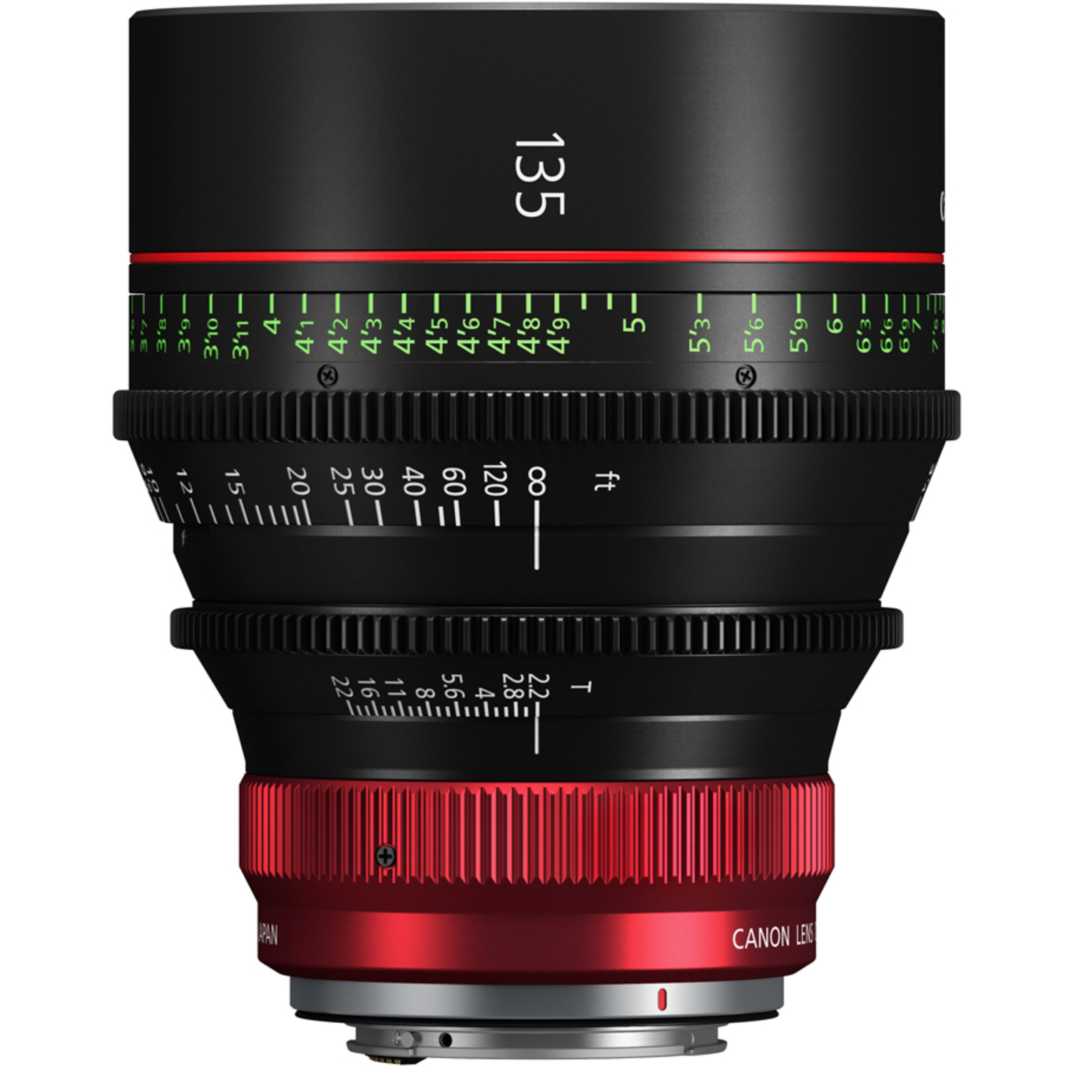Canon CN-R 135mm T2.2 L F (Meter) RF Prime