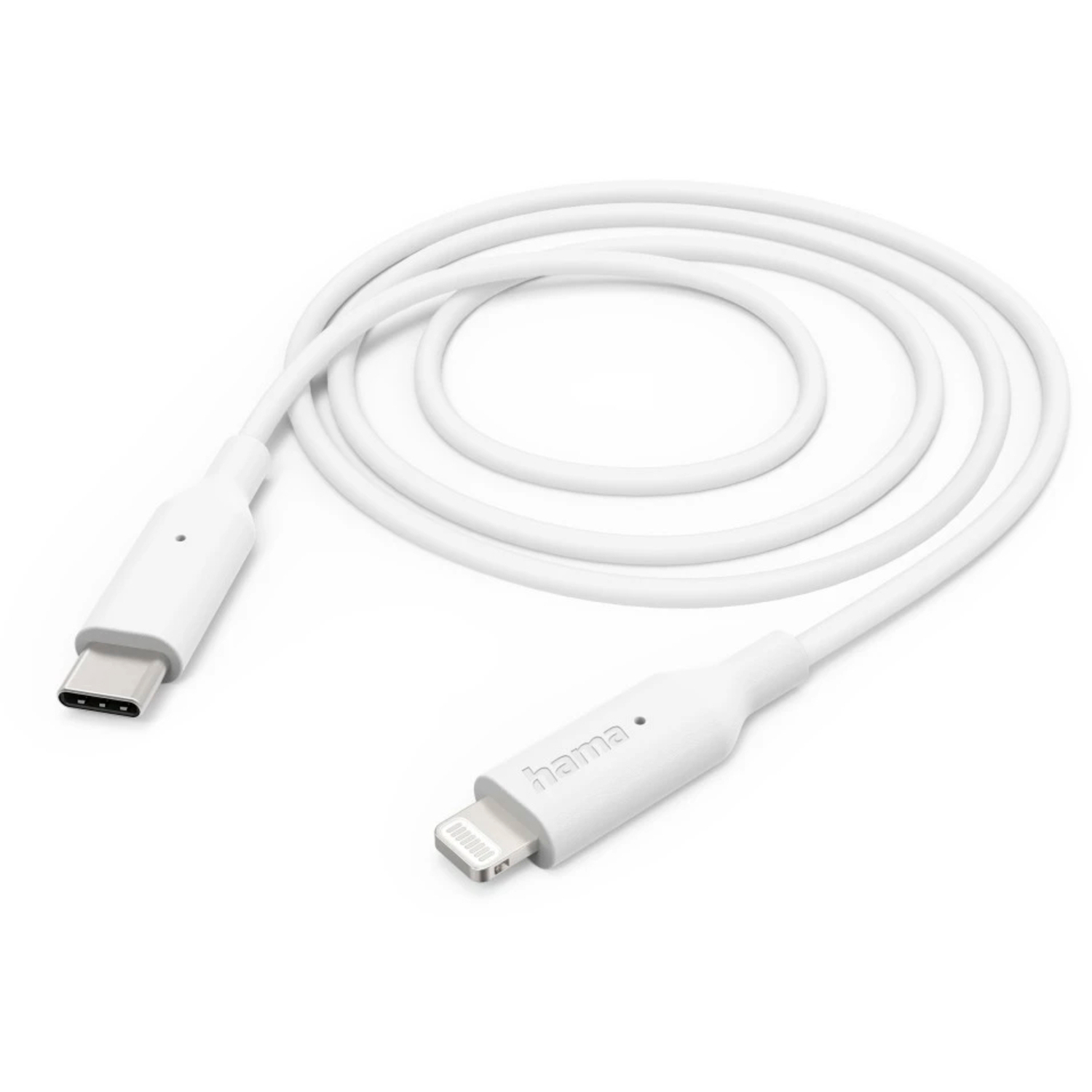 Hama Ladekabel USB-C-Lightning 1m Weiß