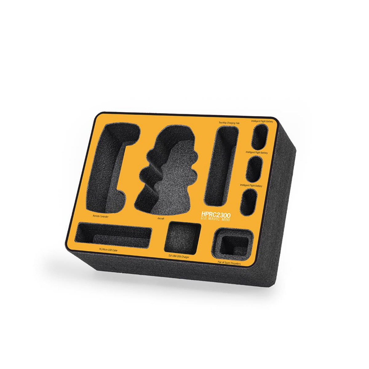 HPRC Schaumstoffeinlage-Set für DJI Mavic Mini Fly More Combo für HPRC2300 Koffer