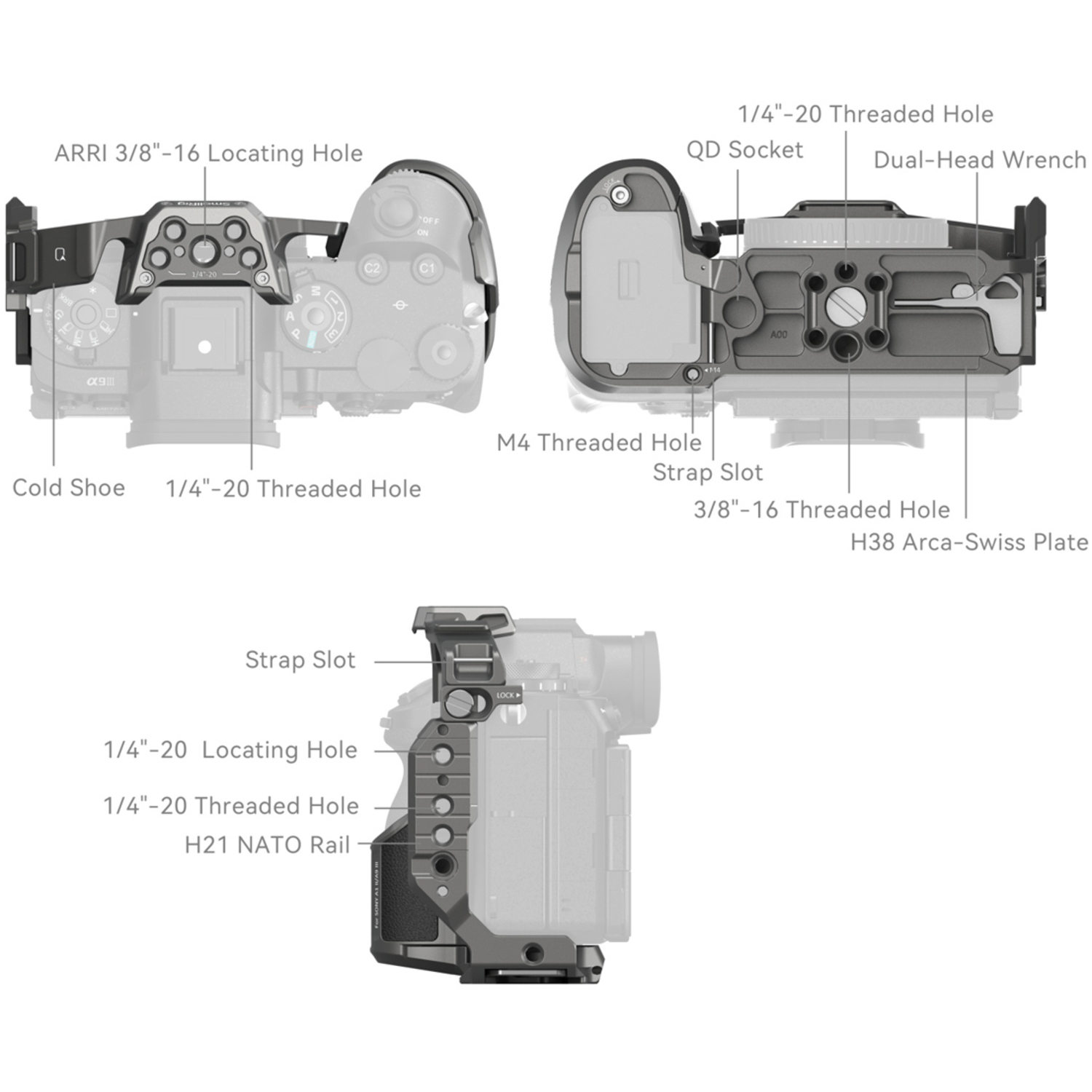 SmallRig Cage 5187 für Sony Alpha 1 II und Alpha 9 III
