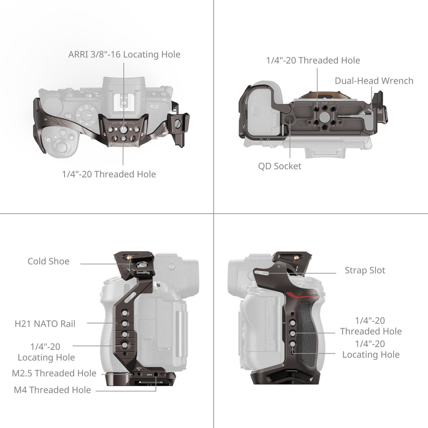 SmallRig Cage Night Eagle 5258 für Nikon Z5, Z5 II, Z6, Z6 II, Z7 und Z7 II