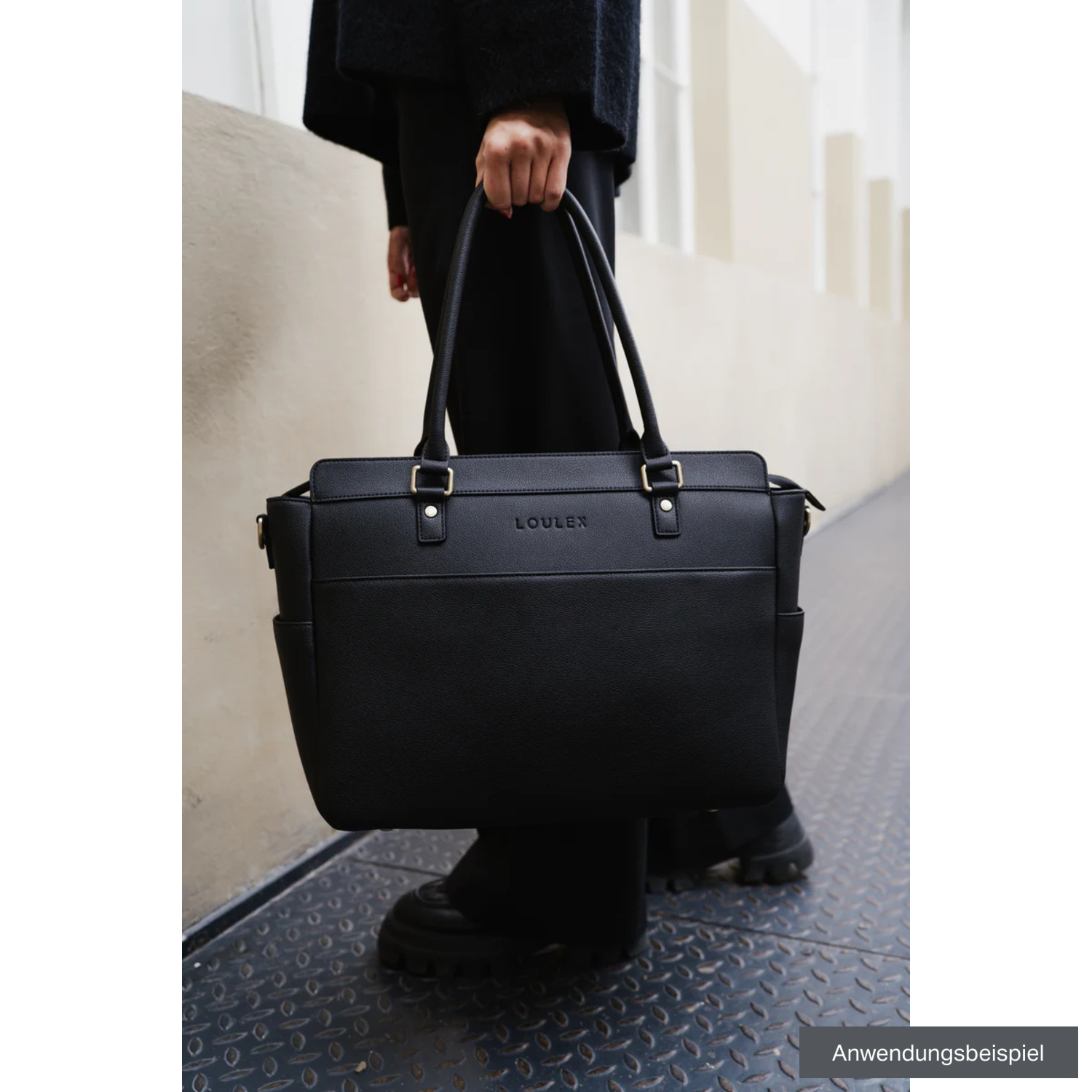 LOULEX Umhängetasche Handbag 19,2L schwarz