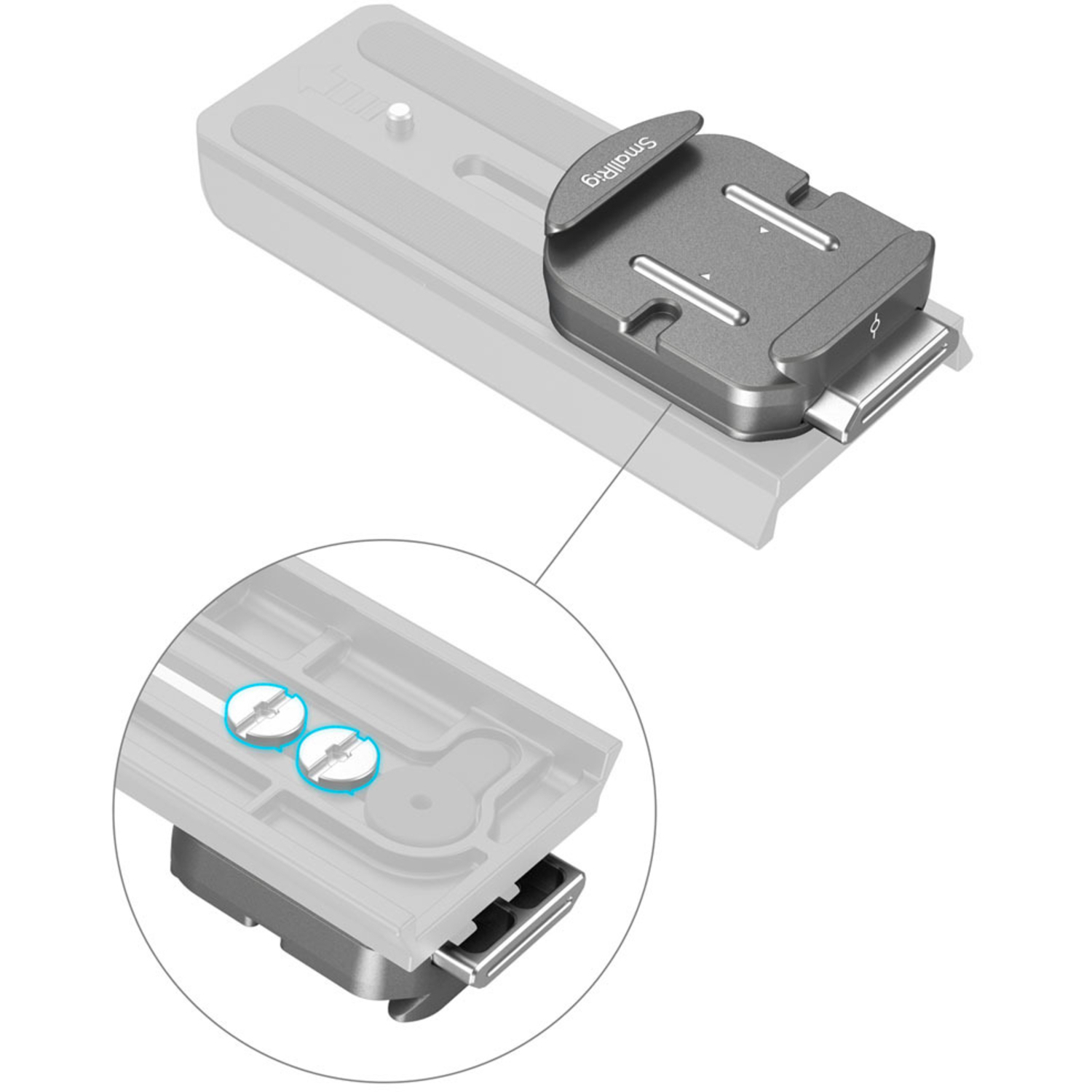 SmallRig HawkLock H38 QR Arca Swiss Mount Plate 4486