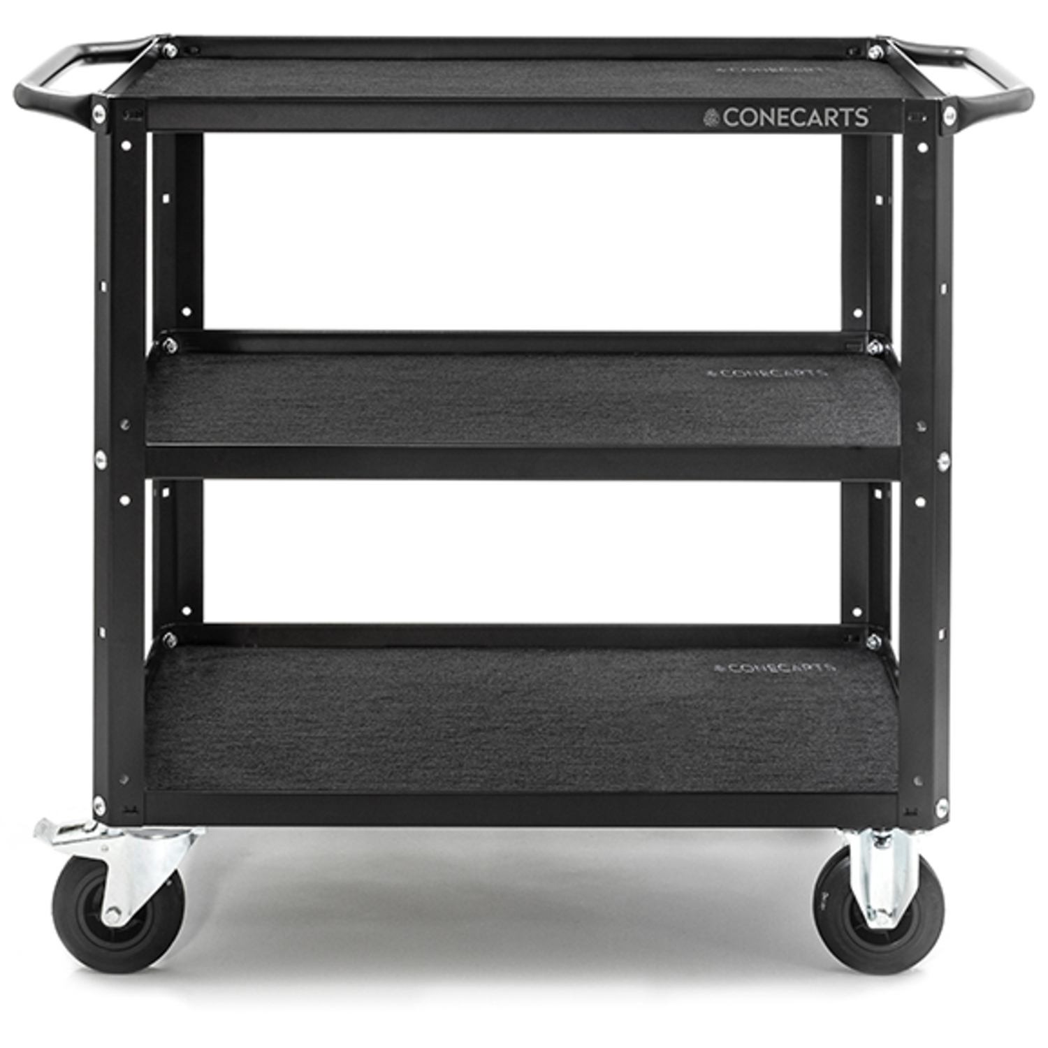 Conecarts Kleiner Wagen mit schwarzer Teppichmatte