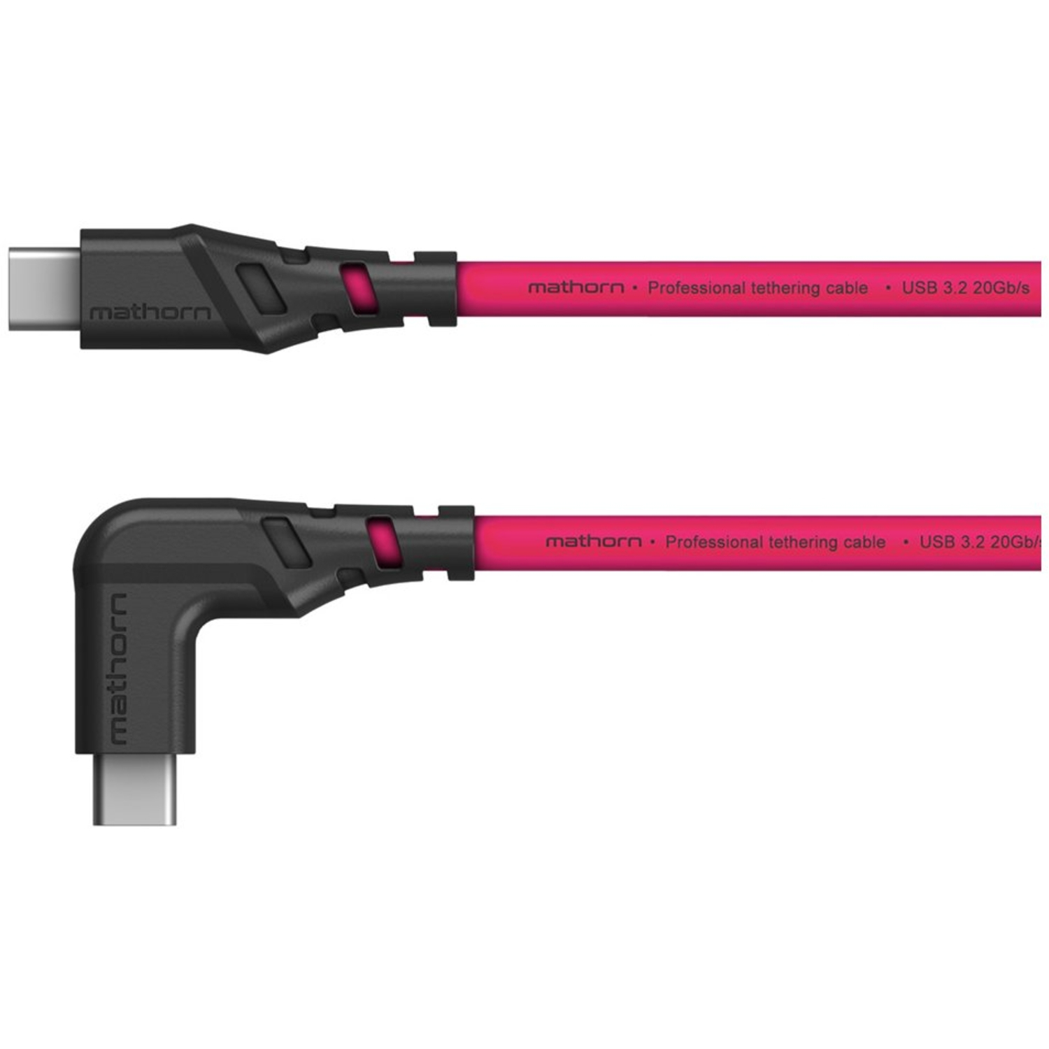 Mathorn Tetheringkabel MTC-211M 2m 20Gbps 4K 60Hz 100W USB C-C90 Magenta