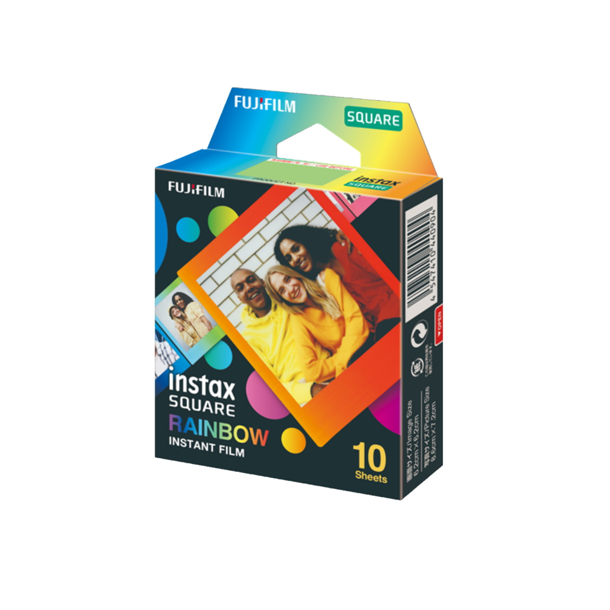Fujifilm INSTAX square Rainbow Sofortbildfilm mit 10 Aufnahmen