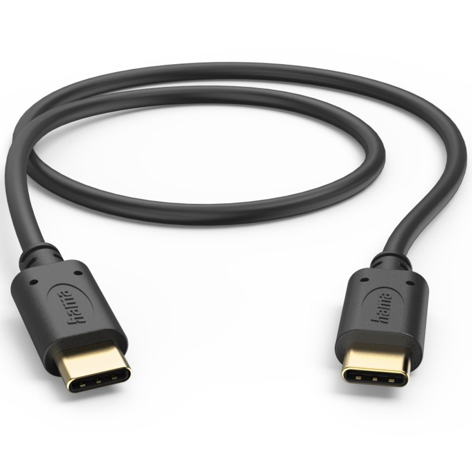 Hama Ladekabel USB-C zu USB-C 0,5m schwarz