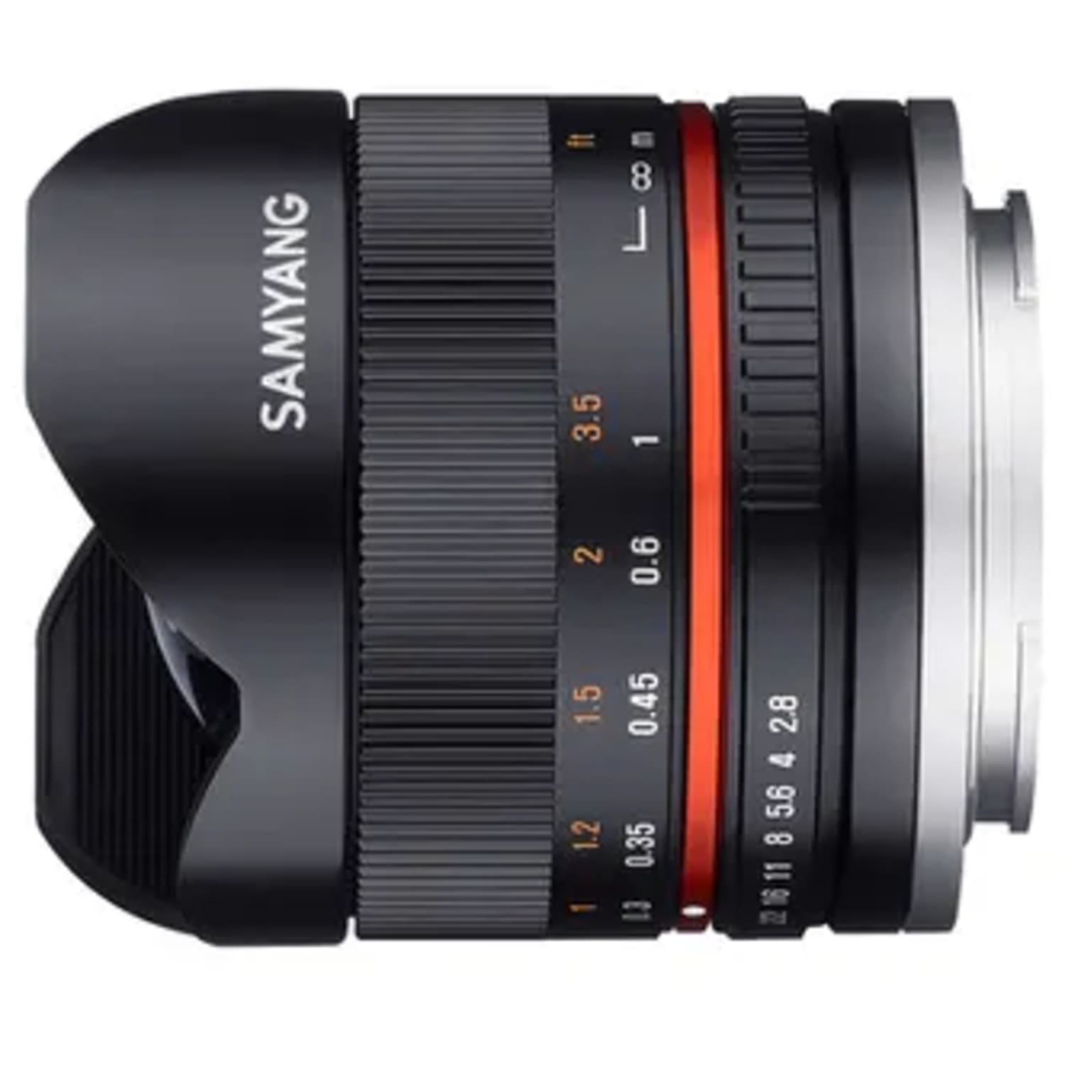 Samyang 8mm F2.8 UMC Fisheye II schwarz Canon EF-M-Mount