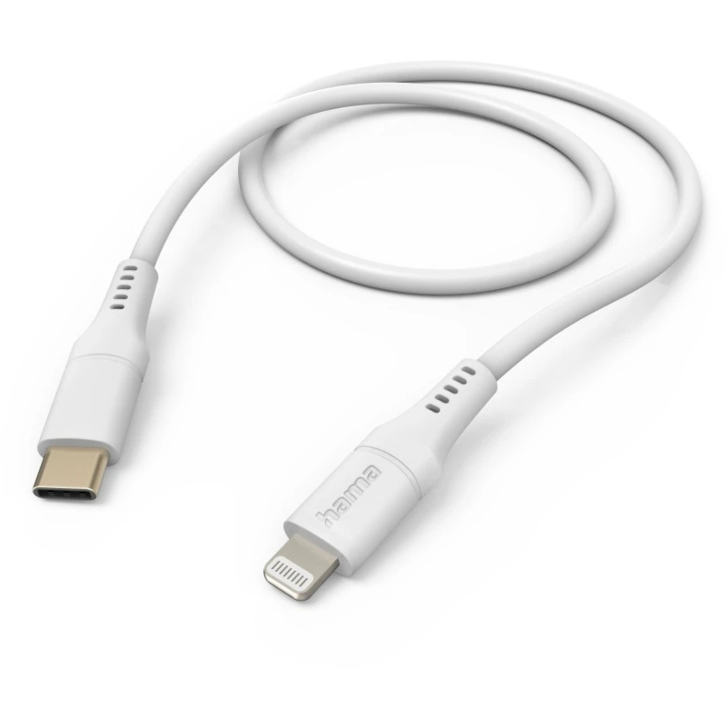 Hama Ladekabel "Flexible" USB-C-Lightning 1,5m Weiß