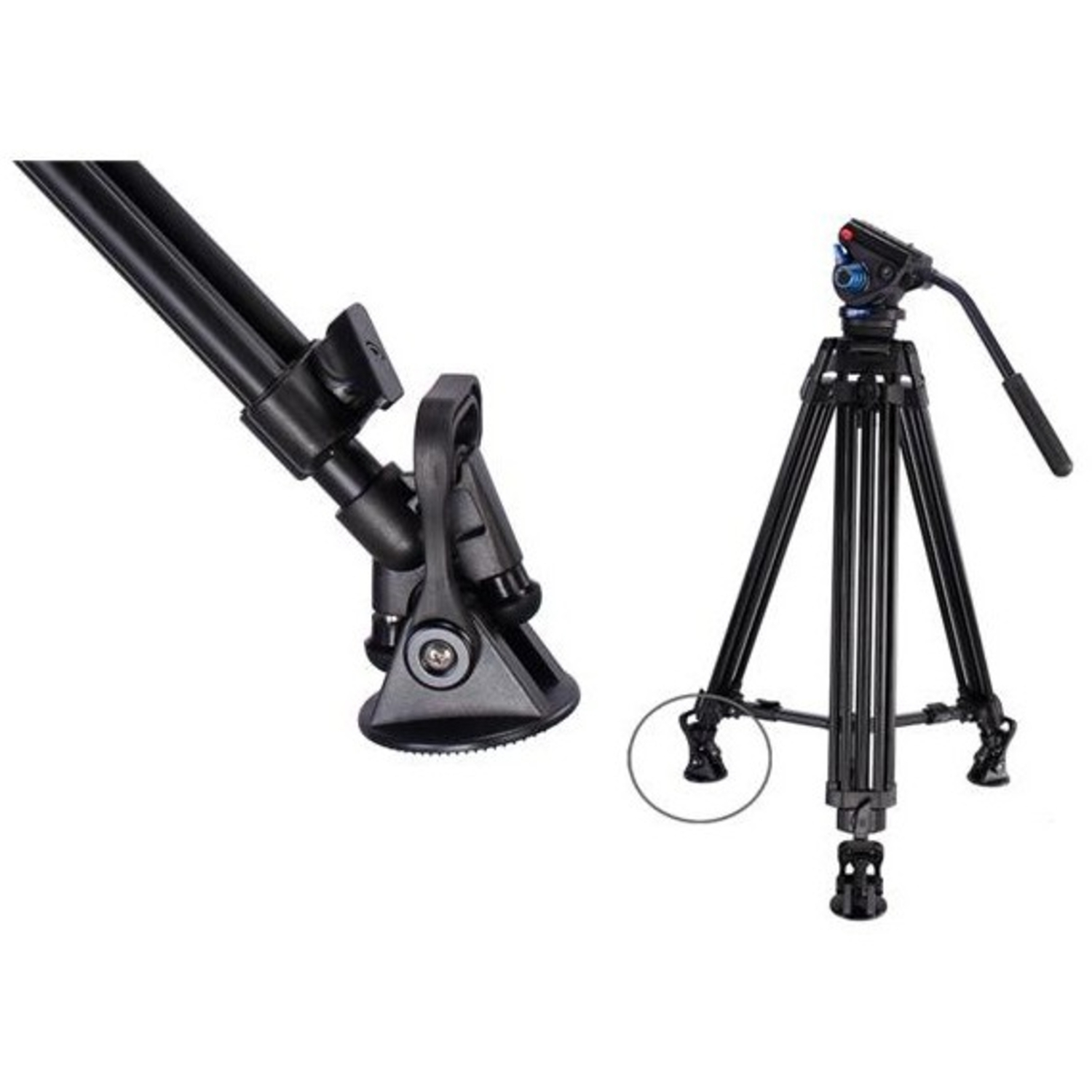 Leofoto LF-75 Aluminiumstativ mit VT-20 Videokopf