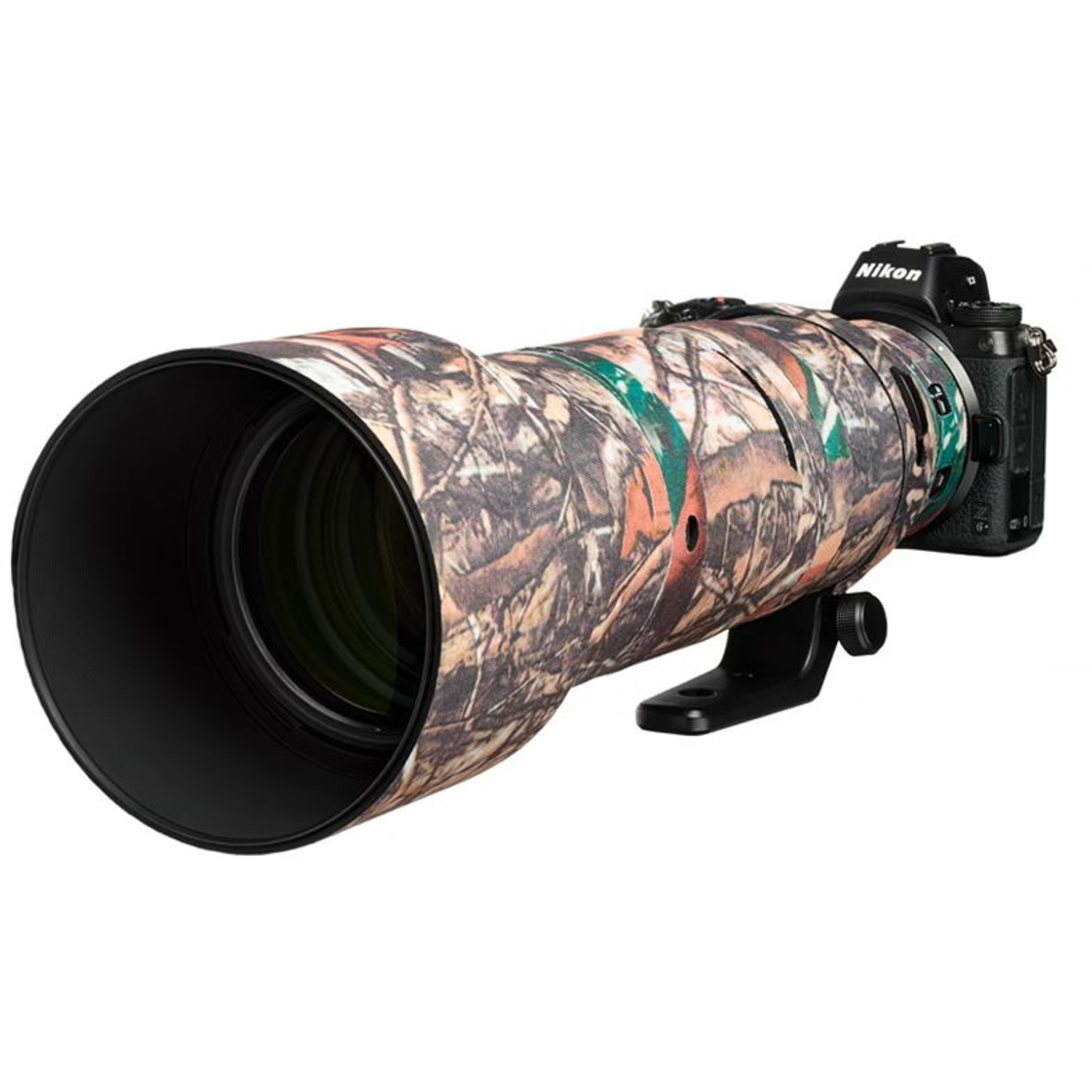 easyCover Lens Oak Objektivschutz für Nikkor Z 180-600mm f/5.6-6.3 VR Wald Camouflage