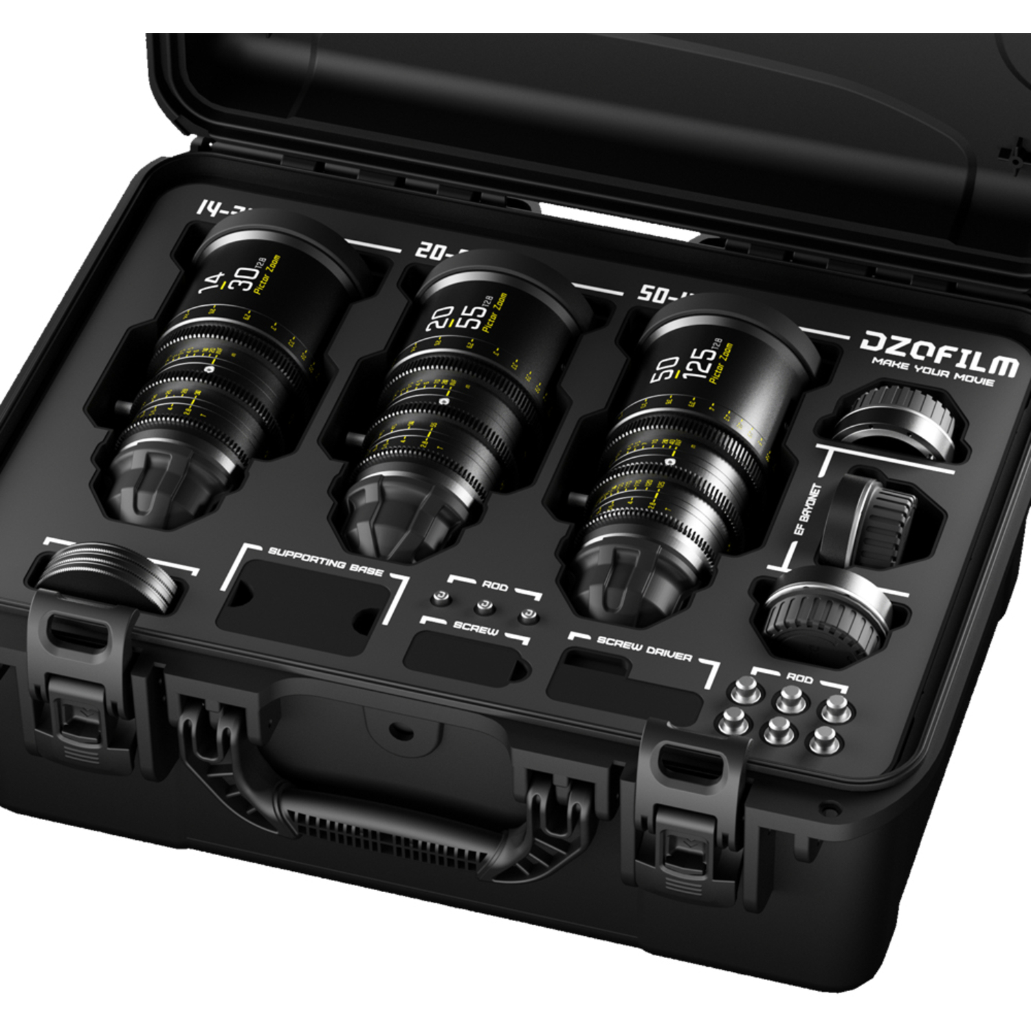 DZOFILM PICTOR ZOOM 3-Lens Kit 14-30/20-55/50-125mm T2.8 für PL/EF-Mount