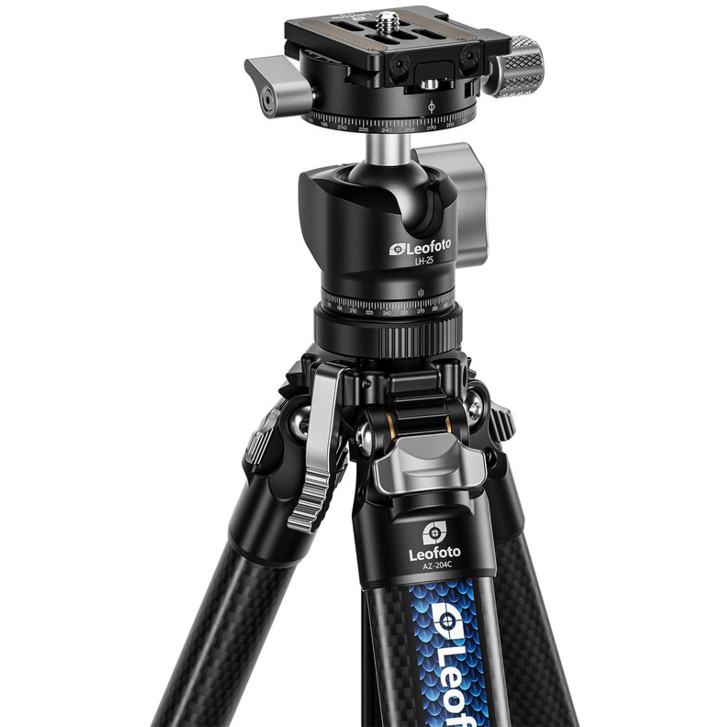 Leofoto Carbon-Dreibeinstativ Azure AZ-204C mit Kugelkopf LH-25R 