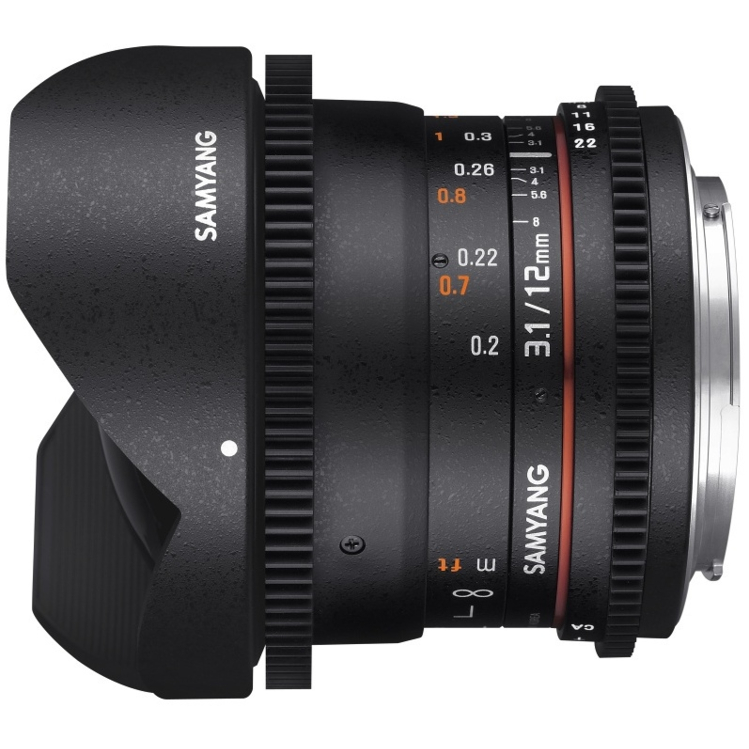 Samyang 12mm T3.1 VDSLR ED AS NCS Fisheye FT