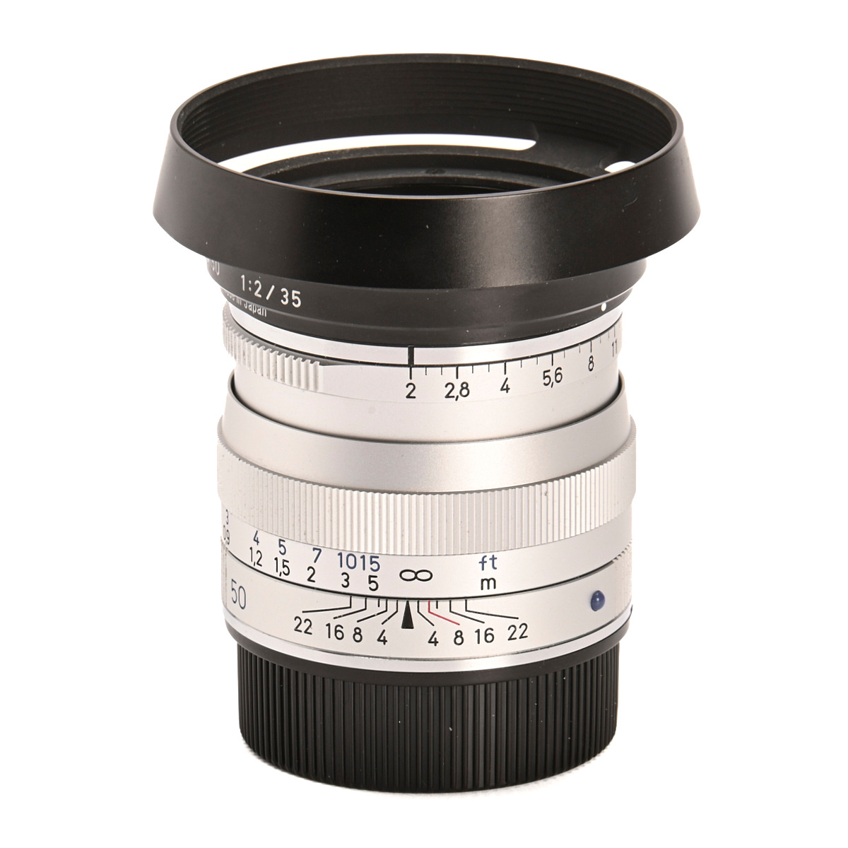 Zeiss Planar T* 50mm F2 ZM für Leica M-Mount silber gebraucht