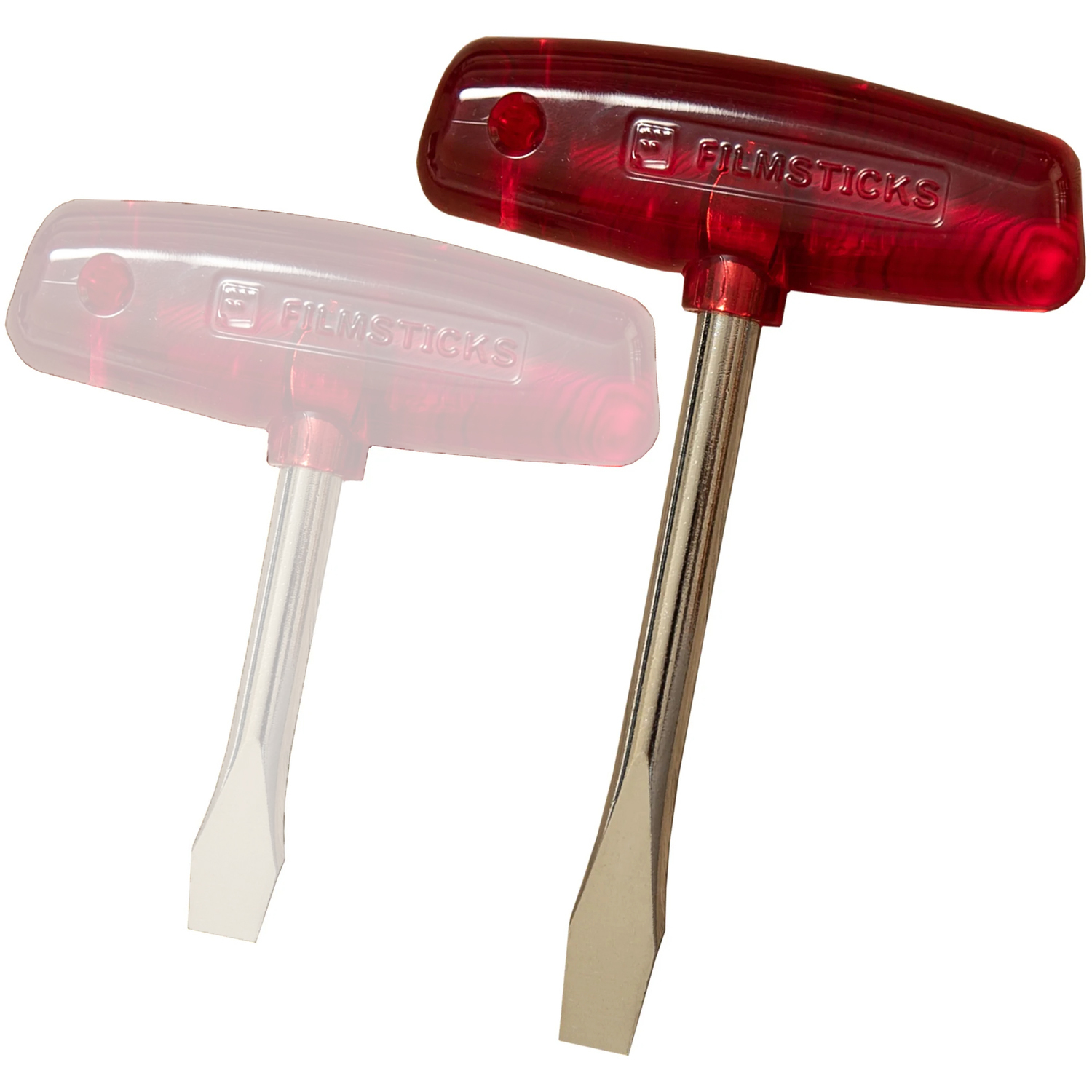 Filmsticks T-Griff 10mm Schlitzschraubendreher, Rot (längerer Schaft)