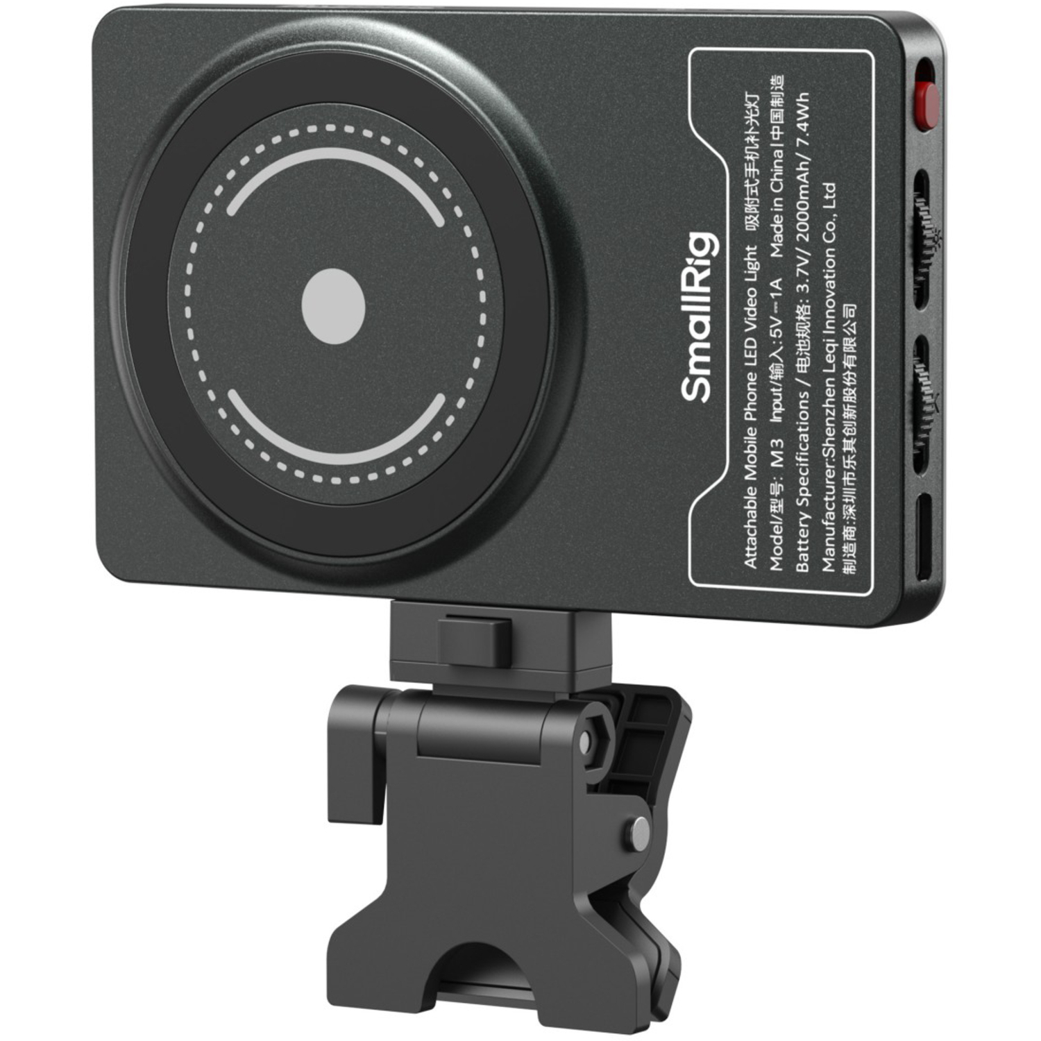 SmallRig M3 Aufsteckbares LED-Videolicht mit Clip 5505 tintenblau