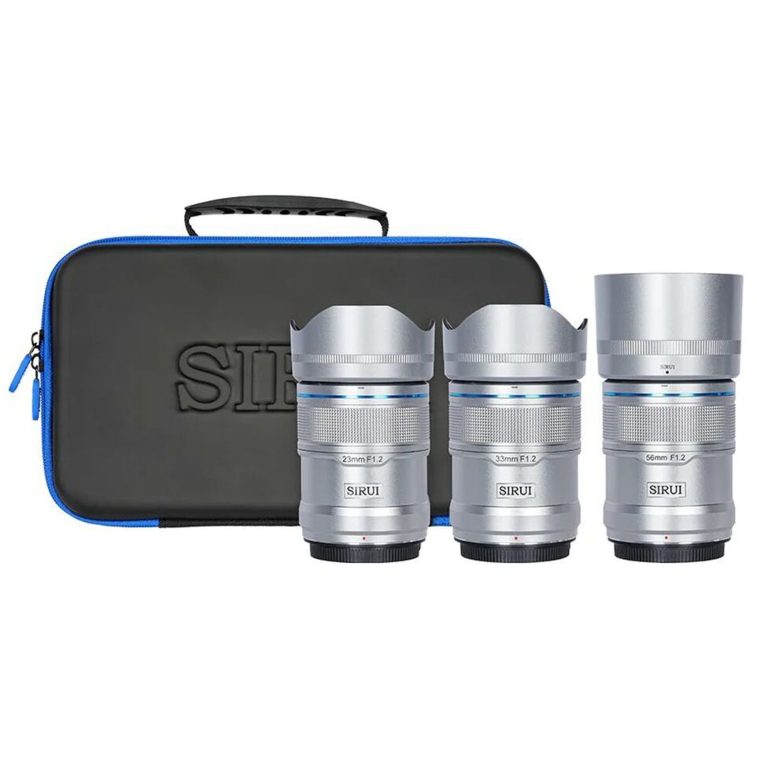 Sirui Sniper 23mm, 33mm und 56mm F1.2 APSC für Sony E-Mount Kit silber