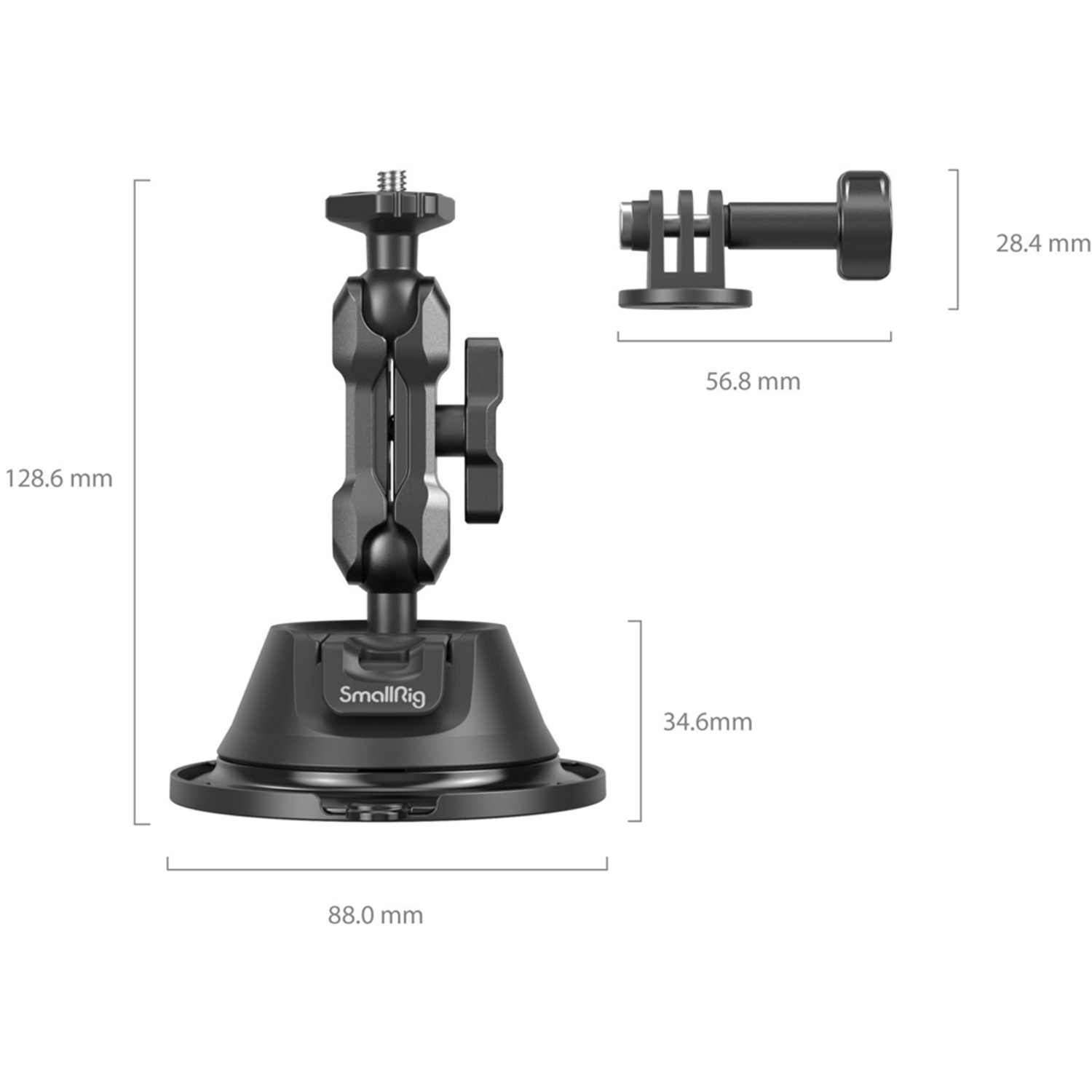 SmallRig Saugnapf-Kamerahalterungs-Kit SC-1K 4193 für Actioncams