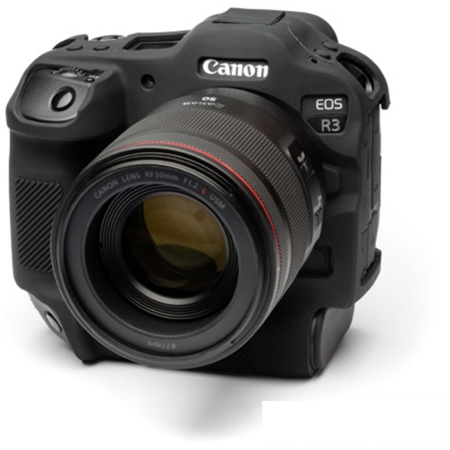 easyCover Silikon-Schutzhülle Canon R3 Schwarz