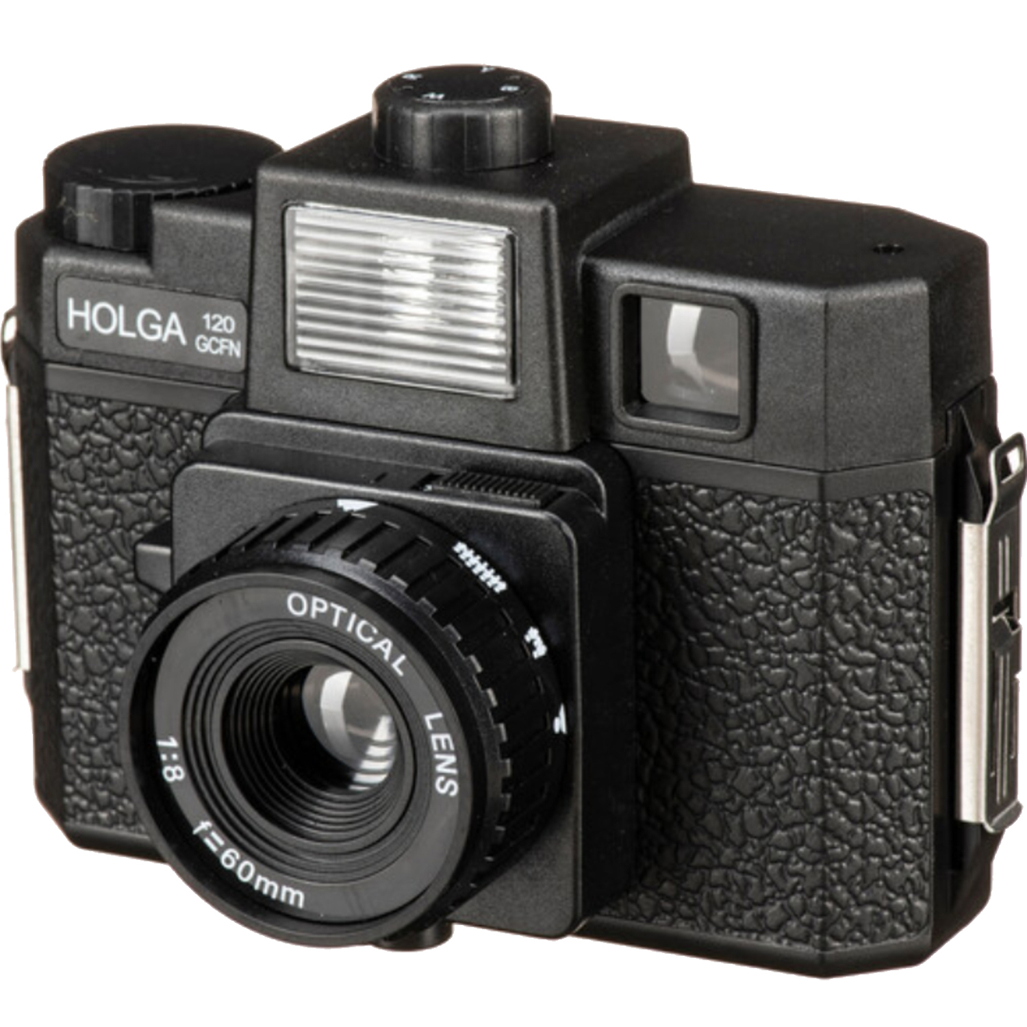 Holga 120GCFN mit Schwarzweißfilm und Batterie