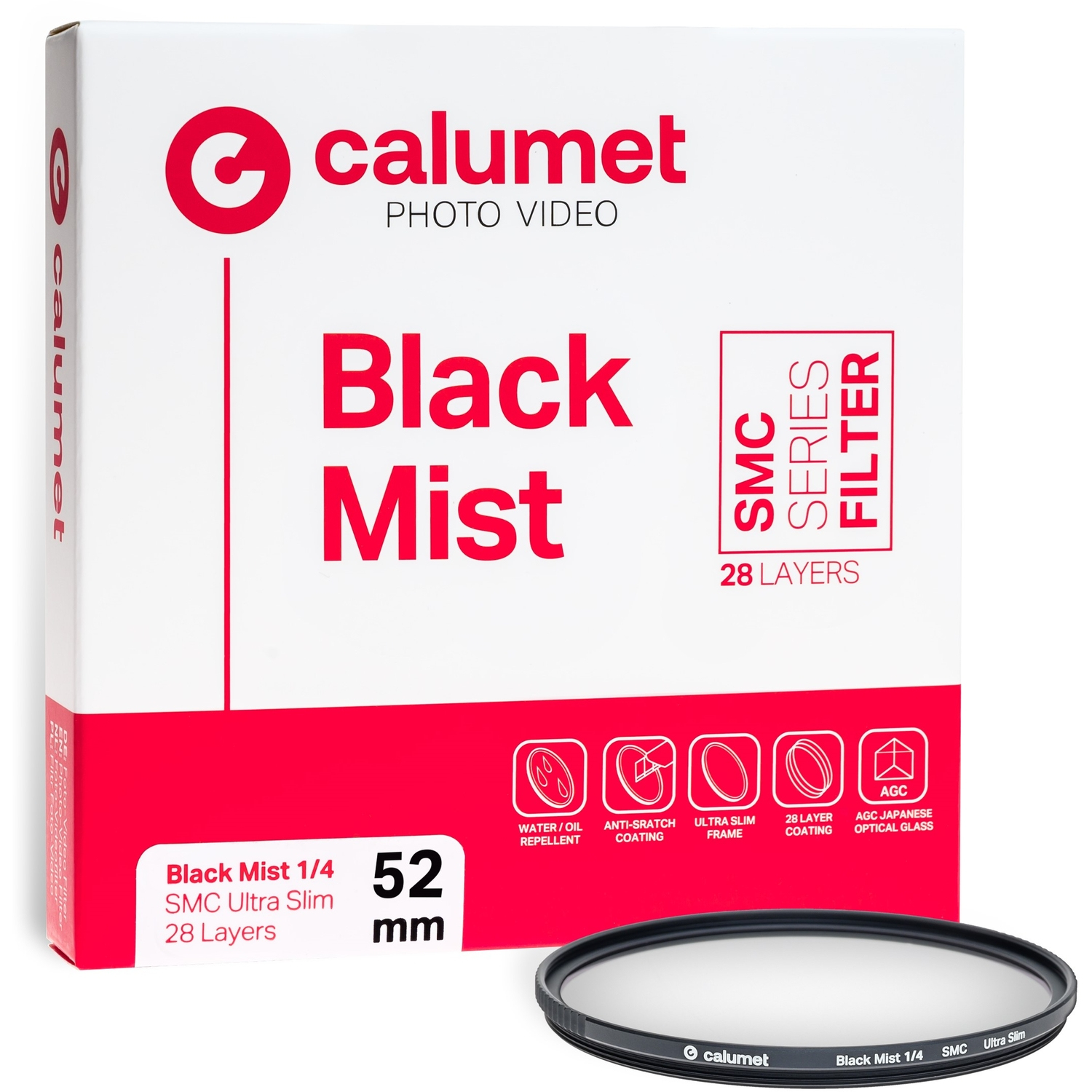 Calumet Black Mist 1⁄4 SMC 52mm Ultra Slim 28 Lagen Effektfilter 