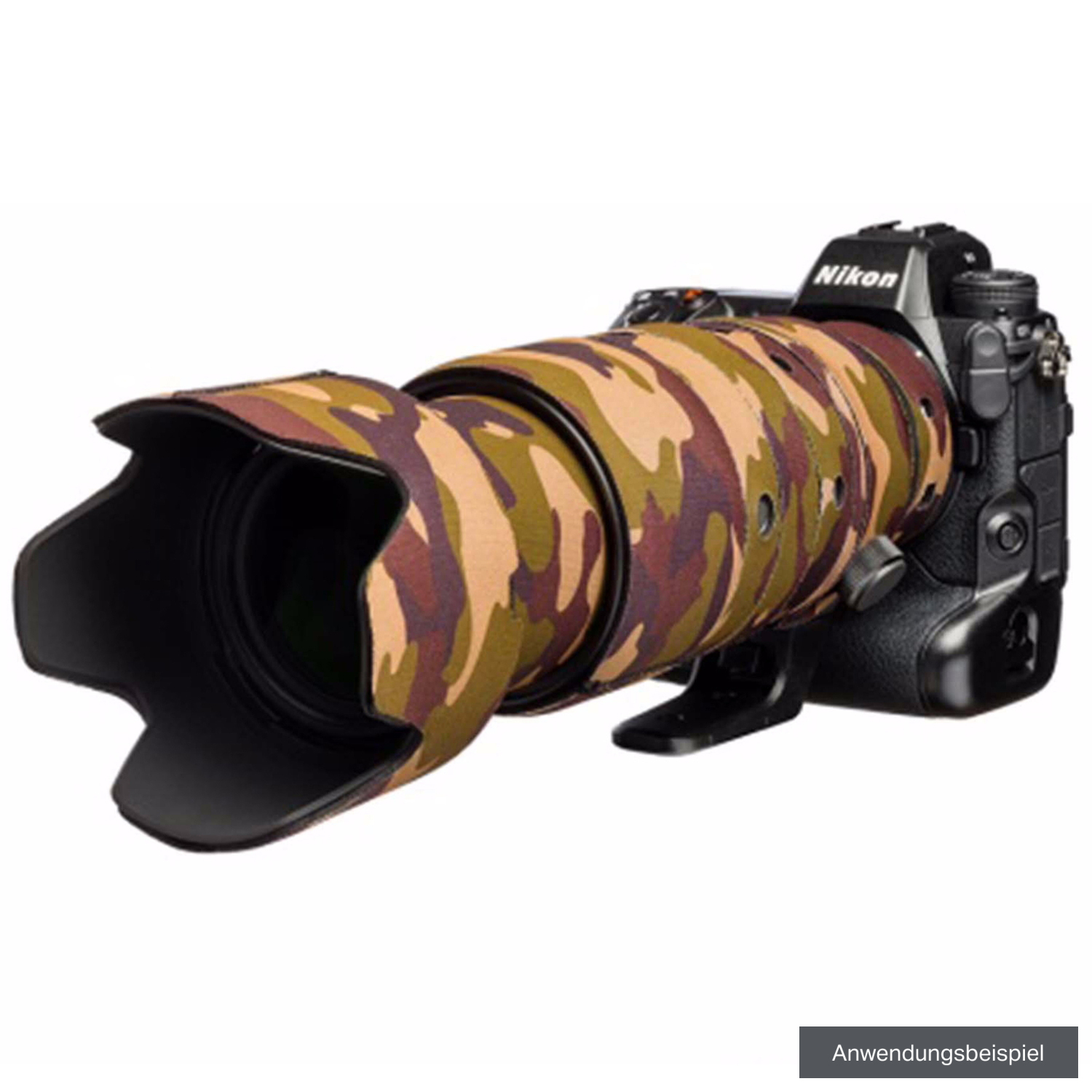 Easycover Lens Oak braun camouflage für Nikon NIKKOR Z 100-400mm F4.5-5.6 VR S