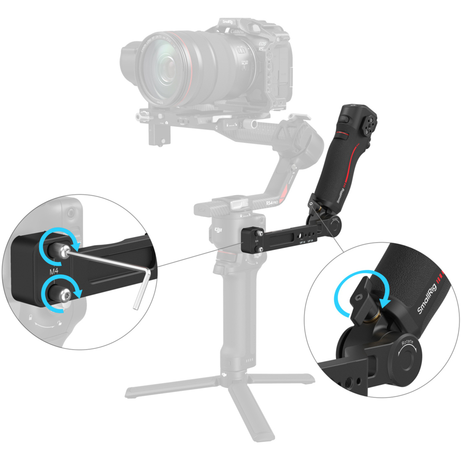 SmallRig Handgriff mit Fokussteuerung 4326 für DJI RS 2, RS 3 Pro, RS 4 und RS 4 Pro