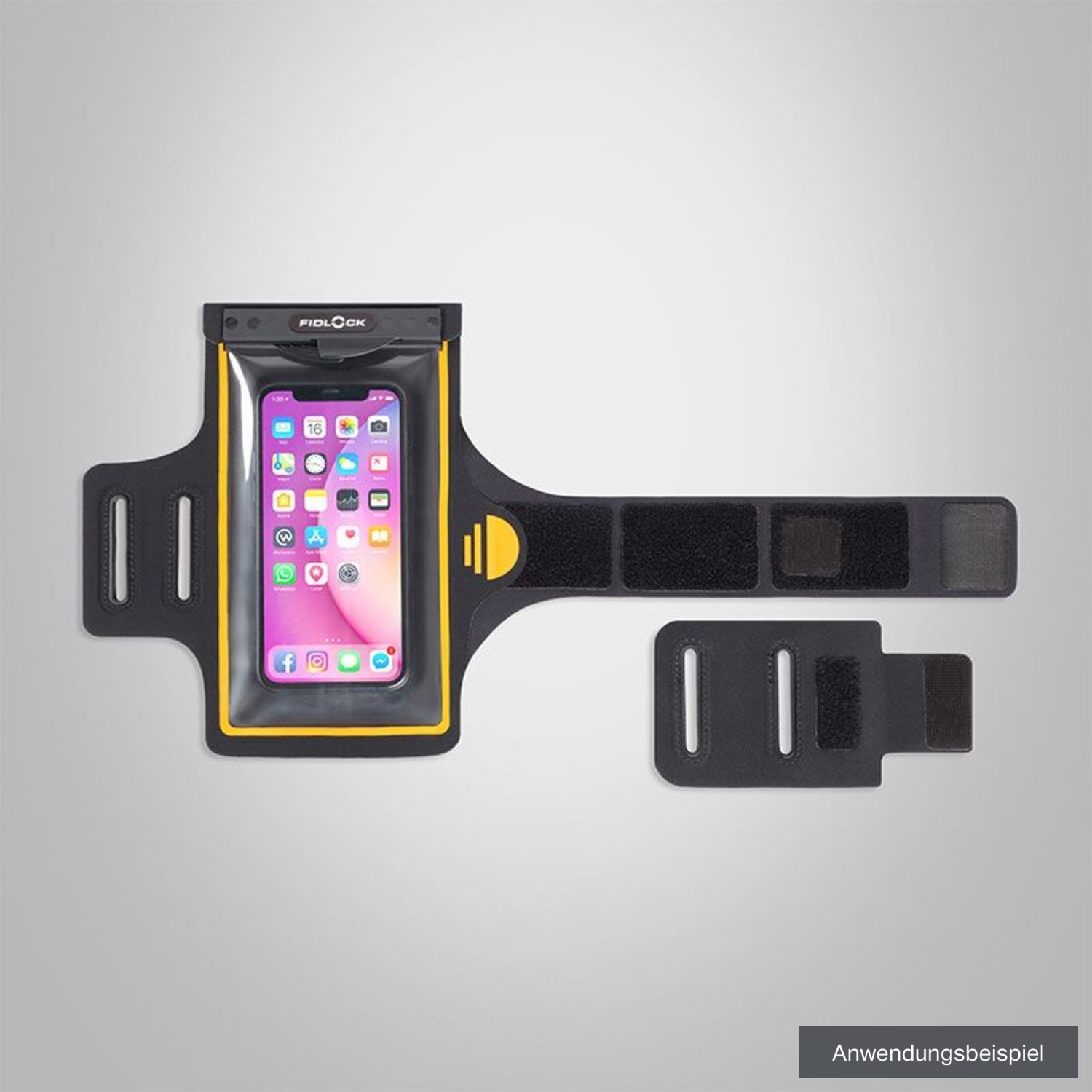 Fidlock HERMETIC Armband, schwarz-orange