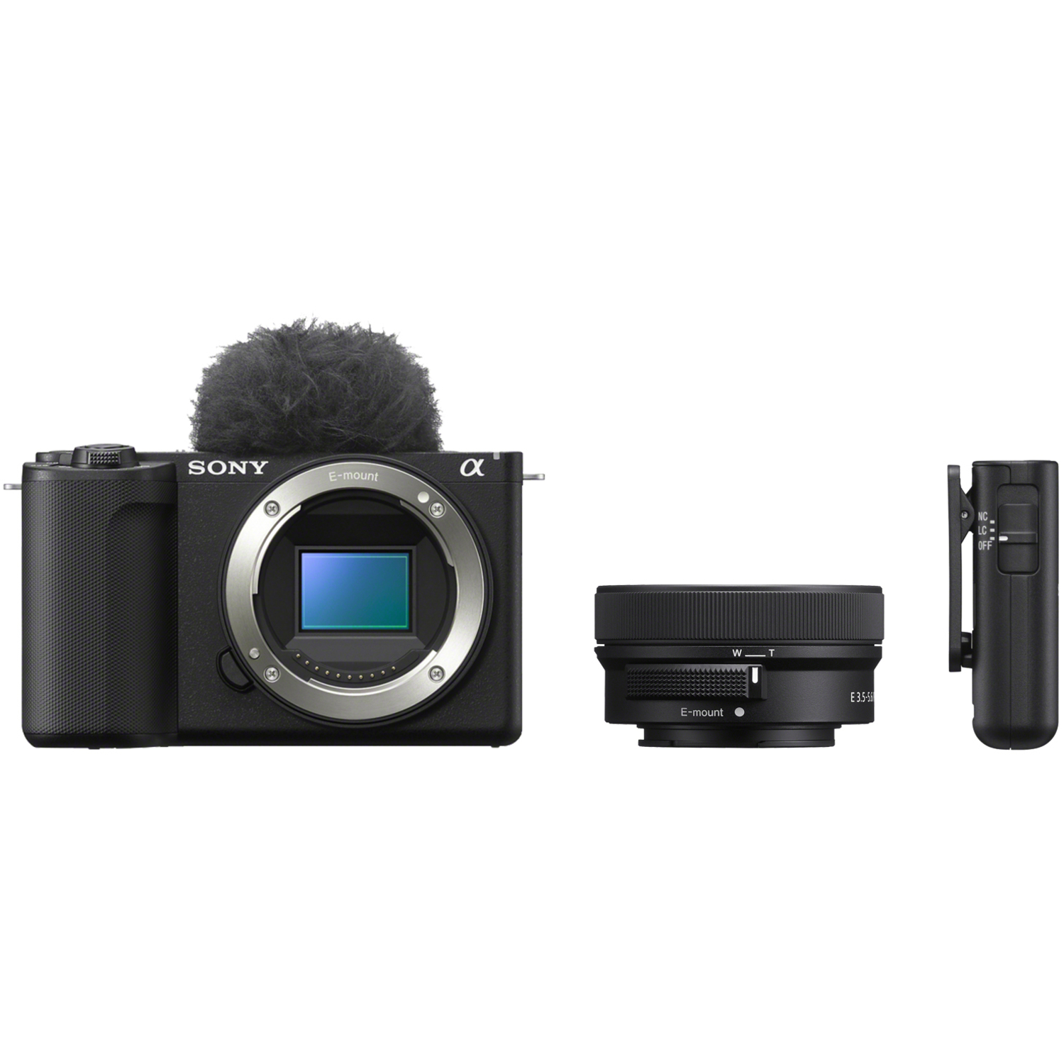 Sony Alpha ZV-E10 II mit E PZ 16-50mm F3.5-5.6 OSS und ECM-W3