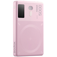 Godox MA5R RGB-Panel-Licht mit Powerbank hellpink