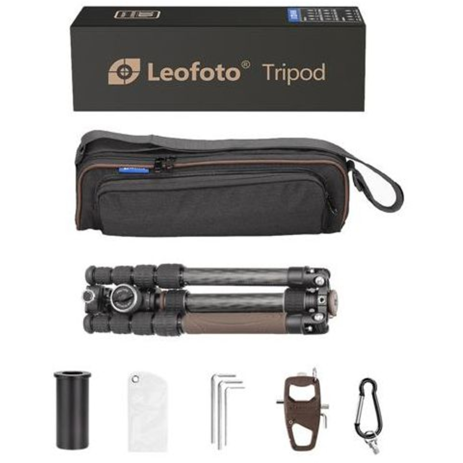 Leofoto LX-224CT Carbon-Dreibeinstativ + XB-32Q Kugelkopf