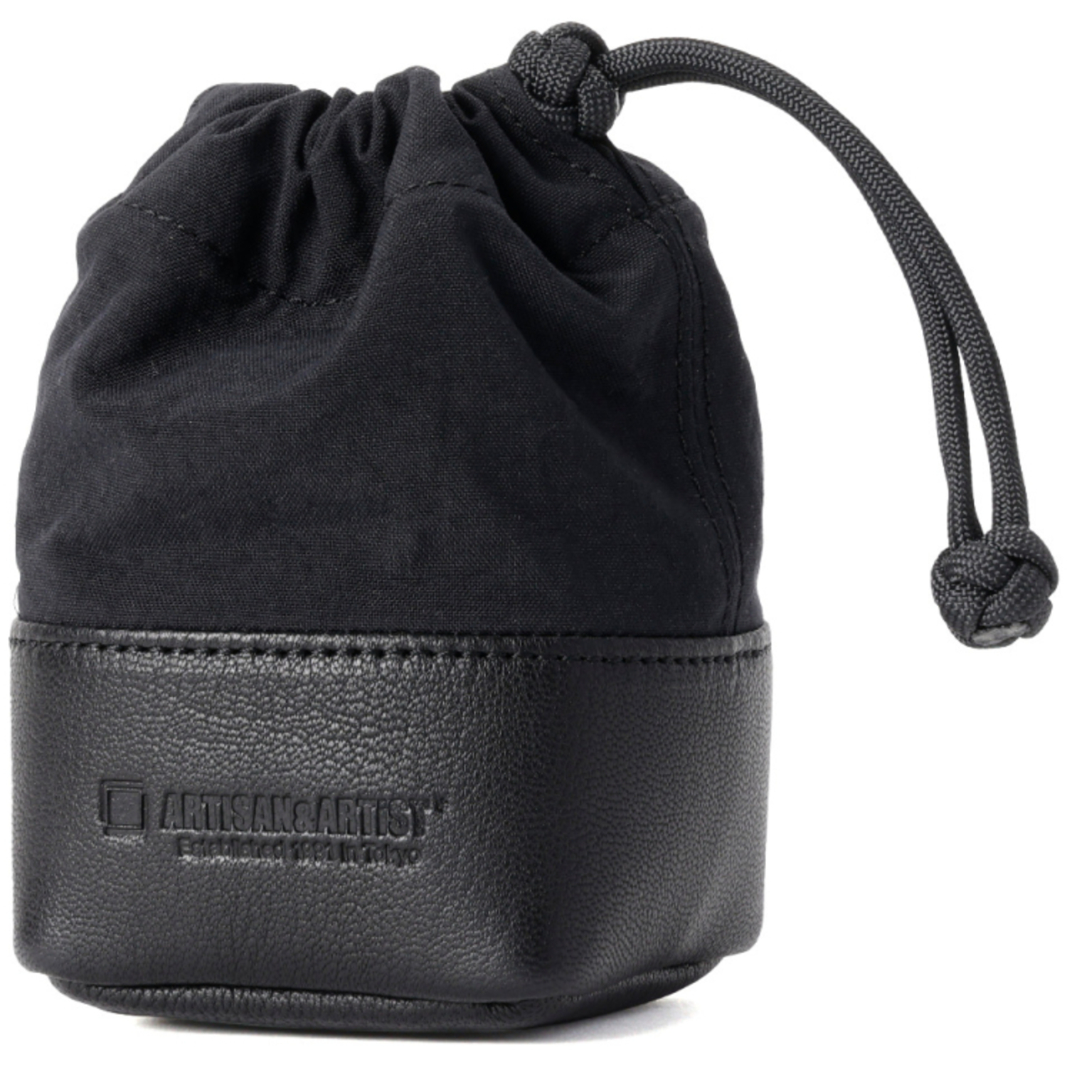 Artisan&Artist Objektivbeutel ACAM-LPL120 BLK aus Echtleder Größe S schwarz